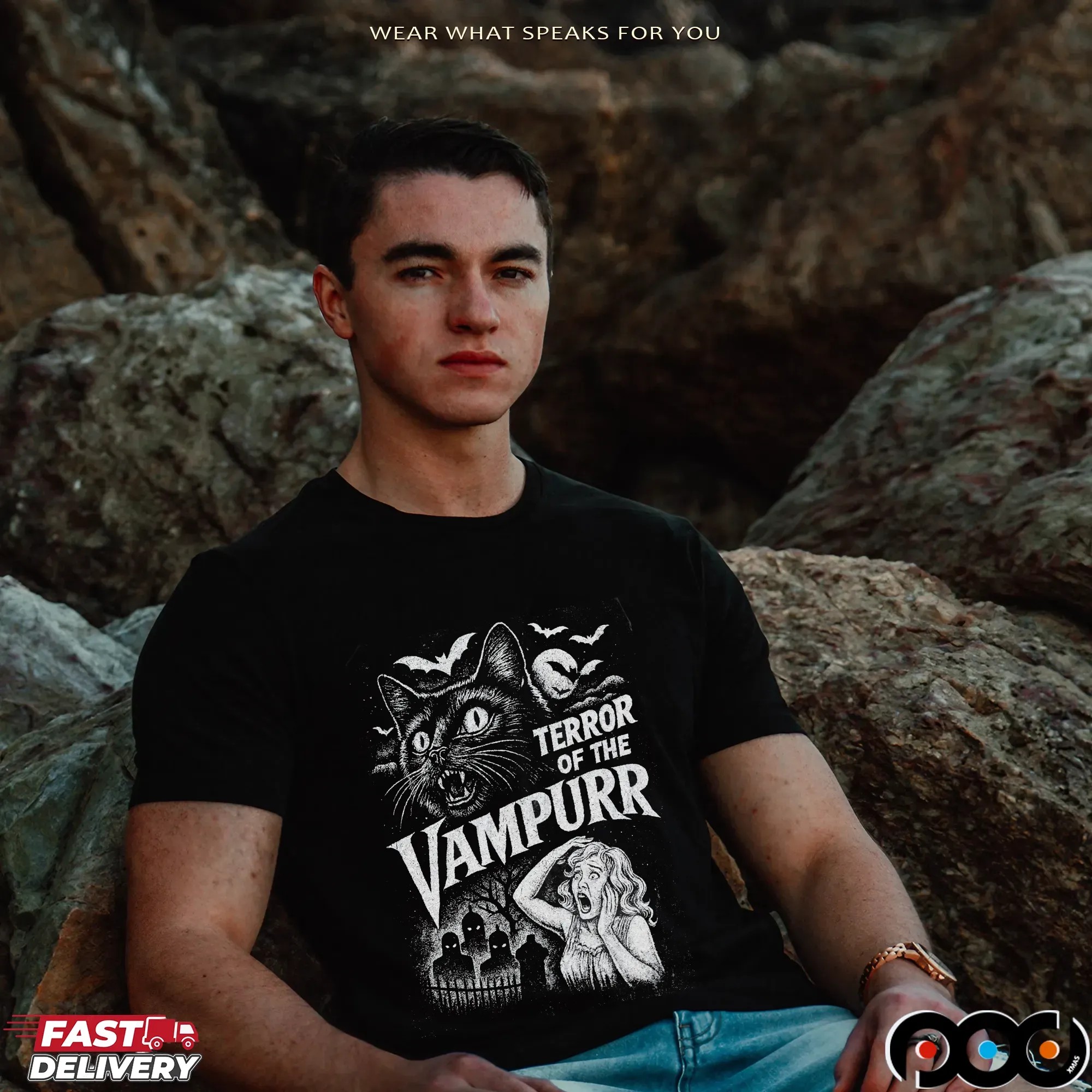 Terror Of The Vampurr Cat Halloween T Shirt