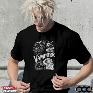 Terror Of The Vampurr Cat Halloween T Shirt