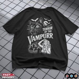 Terror Of The Vampurr Cat Halloween T Shirt