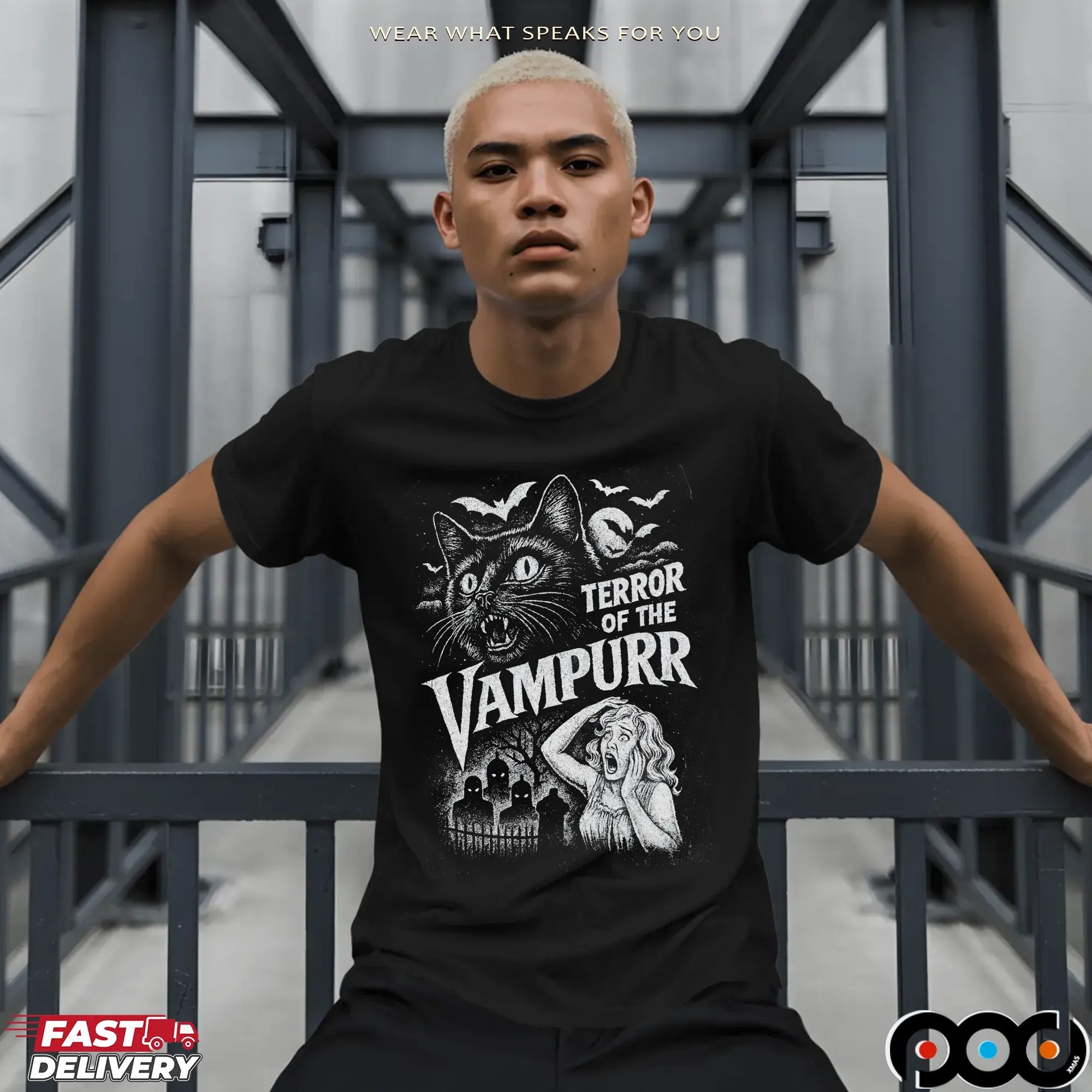 Terror Of The Vampurr Cat Halloween T Shirt
