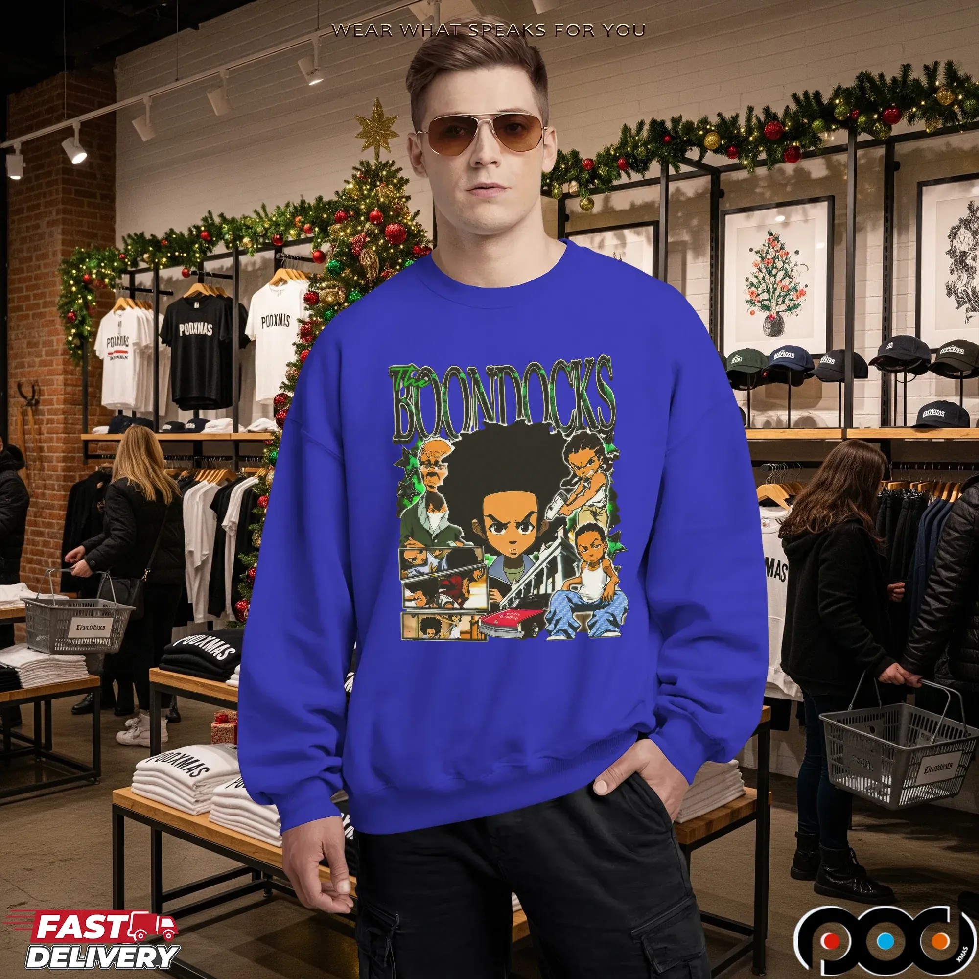 The Boondocks Huey and Riley Urban Graphic Animated Series T Shirt