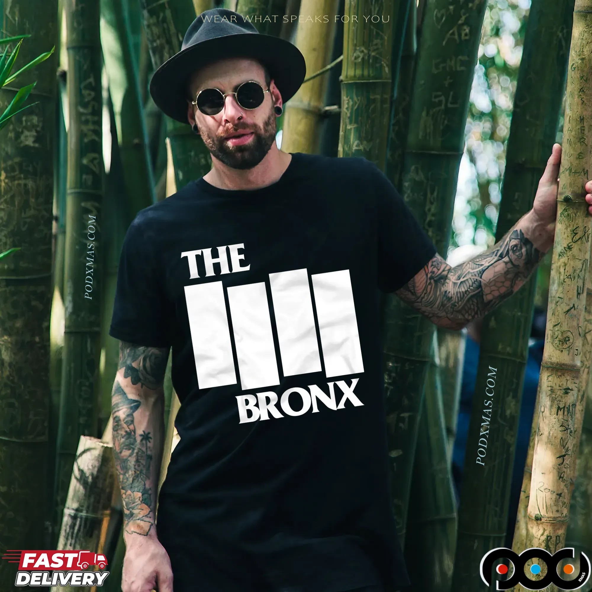 The Bronx Punk Rock Black Flag Band Logo Parody T Shirt