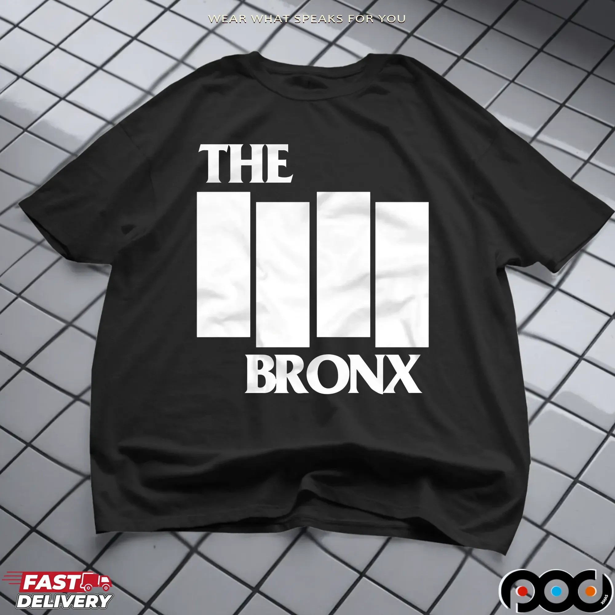 The Bronx Punk Rock Black Flag Band Logo Parody T Shirt