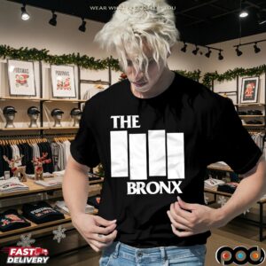 The Bronx Punk Rock Black Flag Band Logo Parody T Shirt