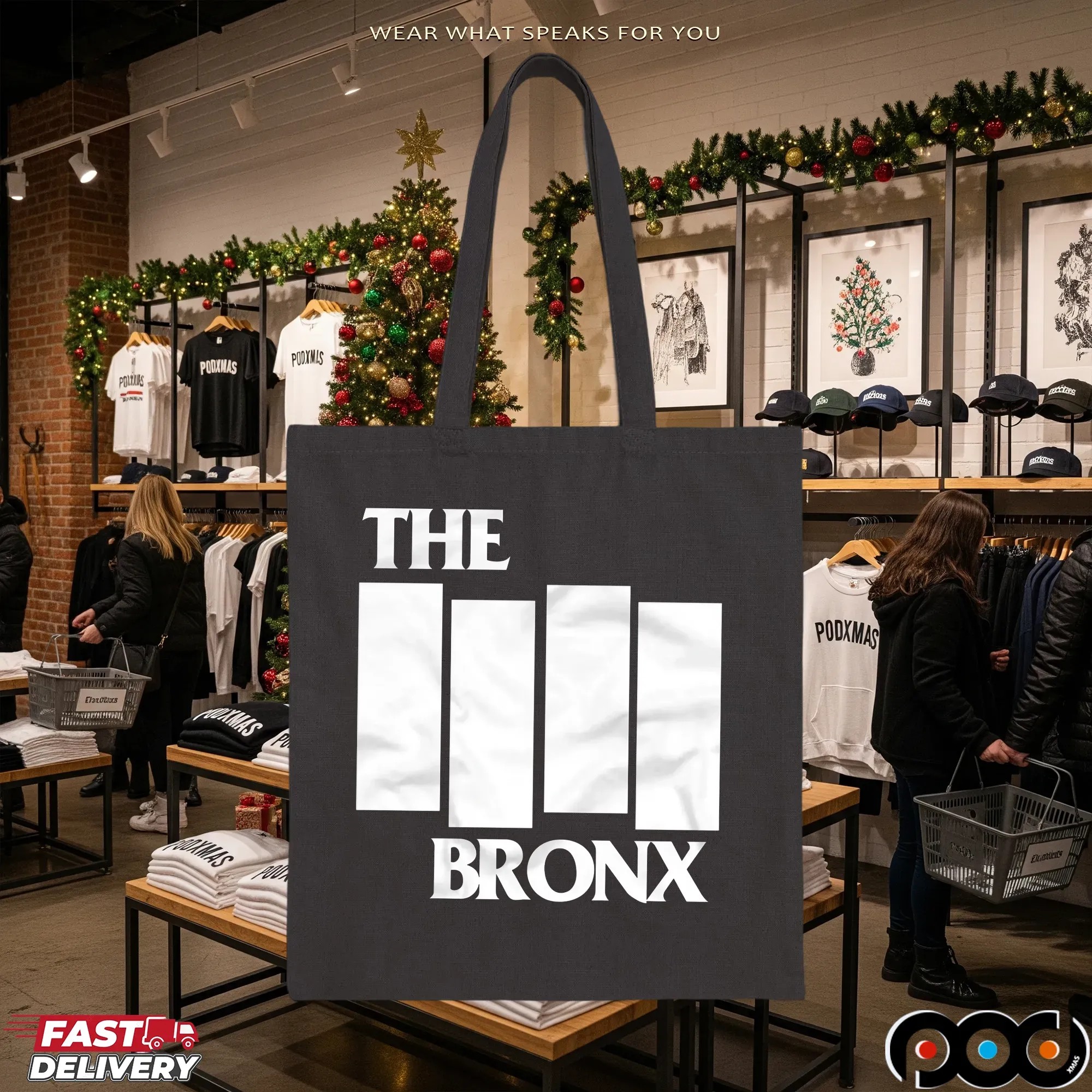 The Bronx Punk Rock Black Flag Band Logo Parody T Shirt