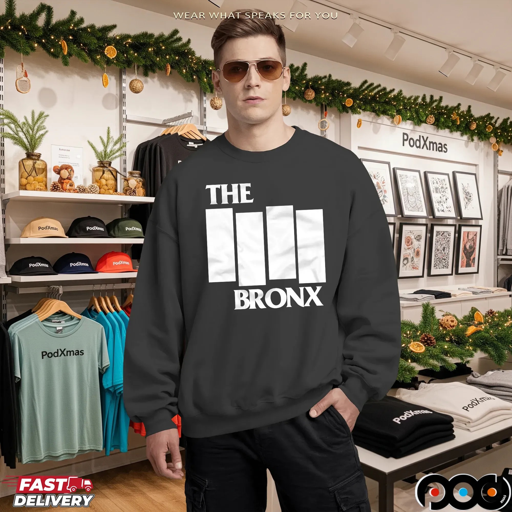 The Bronx Punk Rock Black Flag Band Logo Parody T Shirt