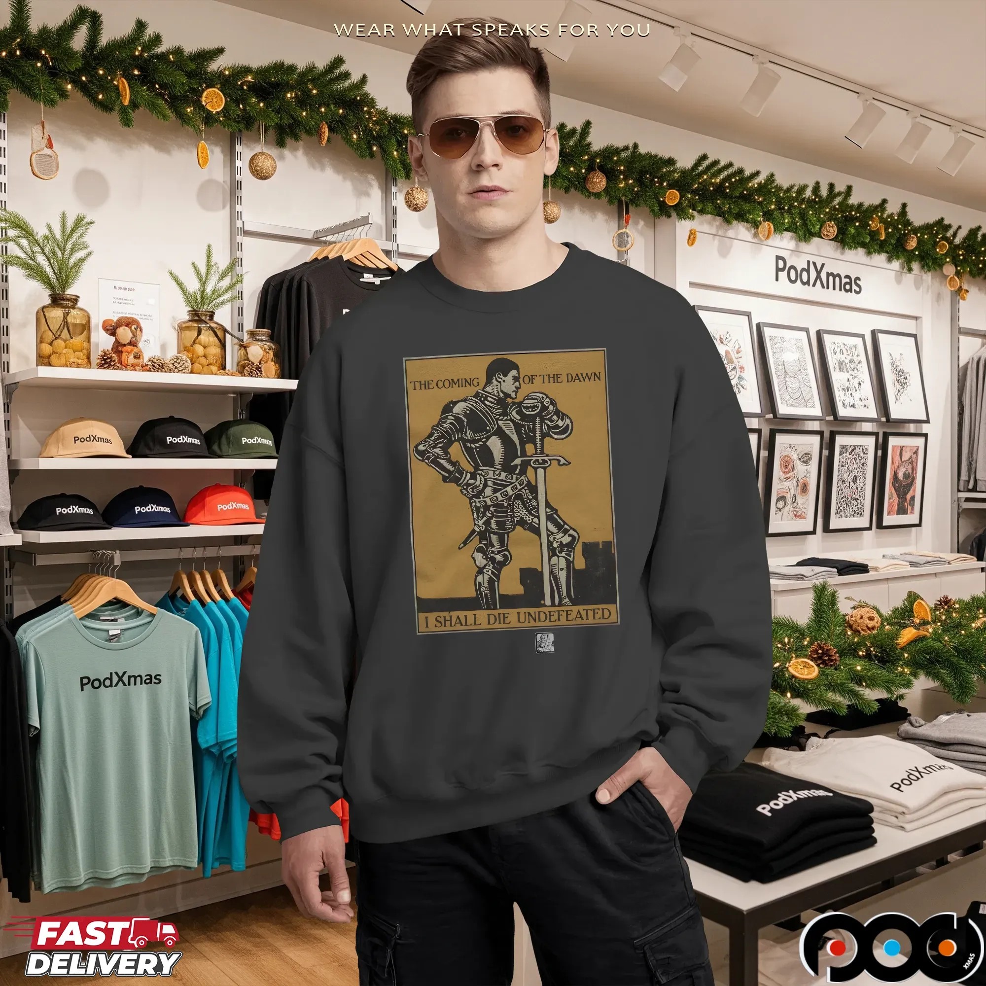 The Coming Of The Dawn I Shall Die Undefeated Knight T Shirt