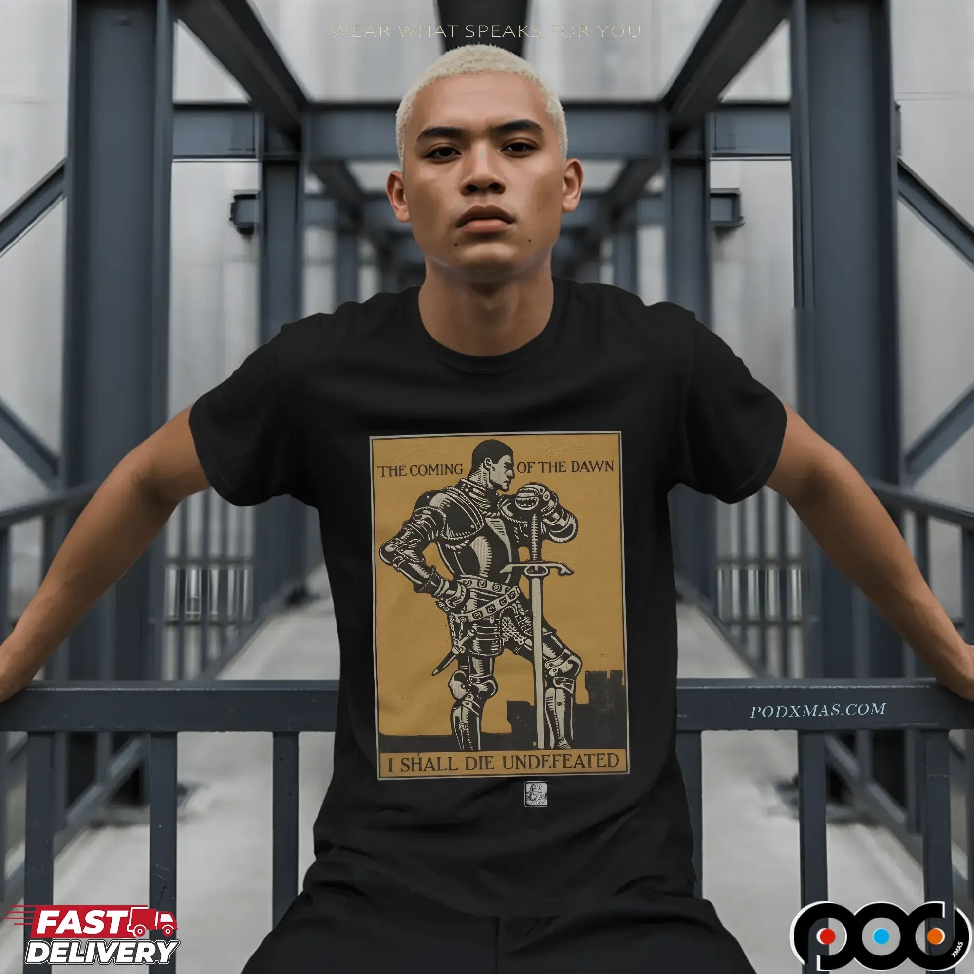 The Coming Of The Dawn I Shall Die Undefeated Knight T Shirt