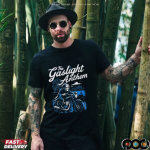 The Gaslight Anthem Grim Reaper Motorcycle T-Shirt