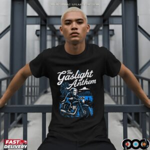 The Gaslight Anthem Grim Reaper Motorcycle T-Shirt