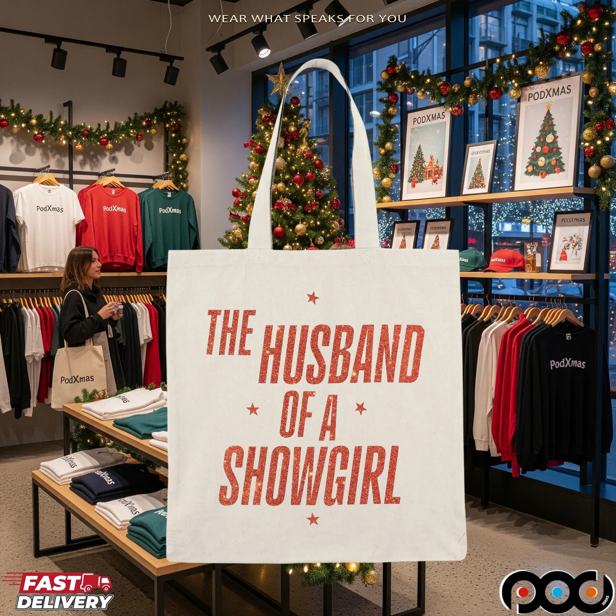 The Husband Of A Showgirl Statement T Shirt