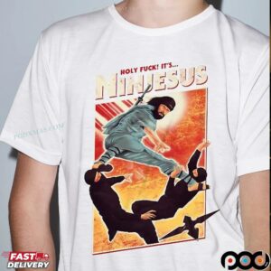 The Jesus Ninja Holyfck It's Ninjesus T Shirt