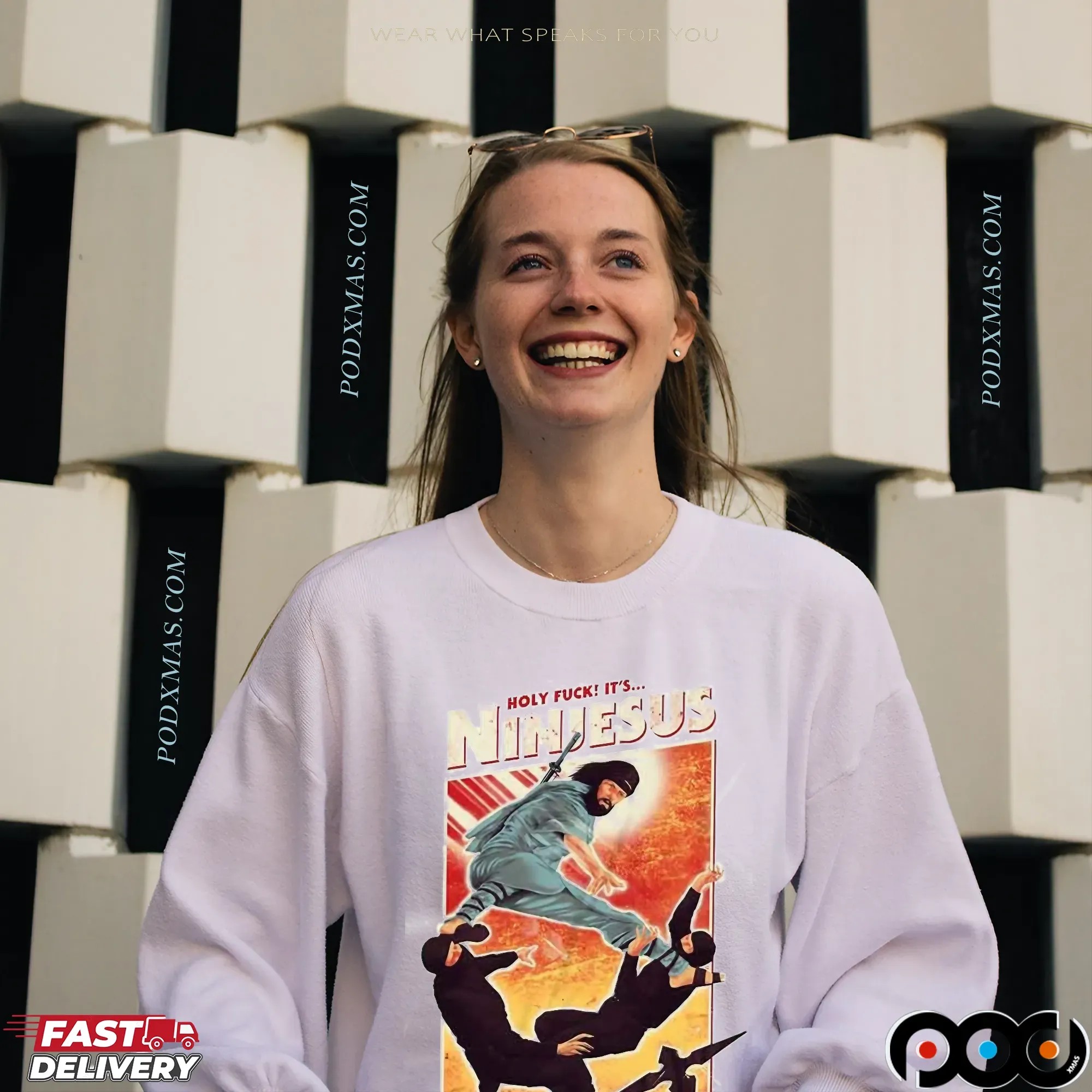 The Jesus Ninja Holyfck It's Ninjesus T Shirt