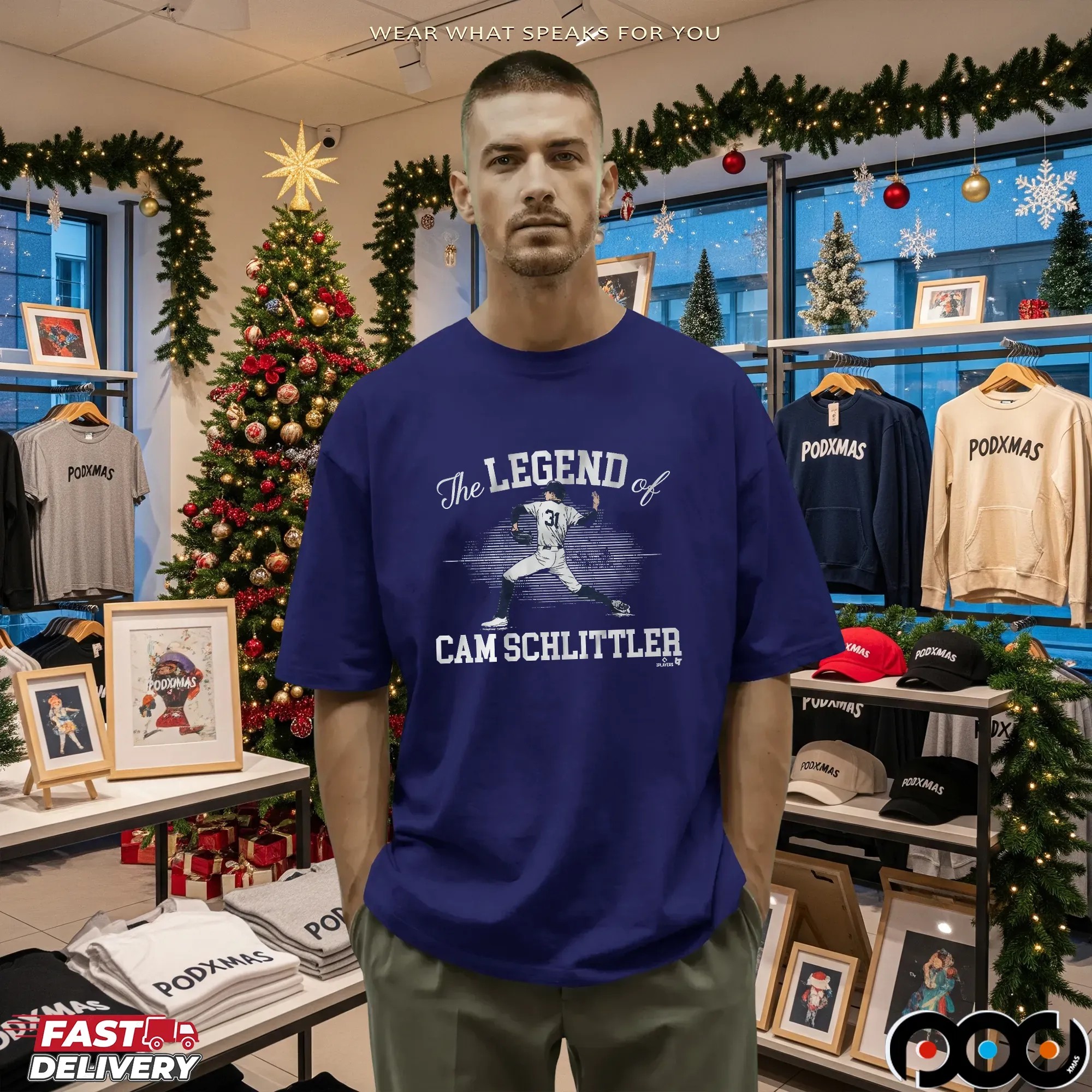 The Legend of Cam Schlittler Pitching T Shirt