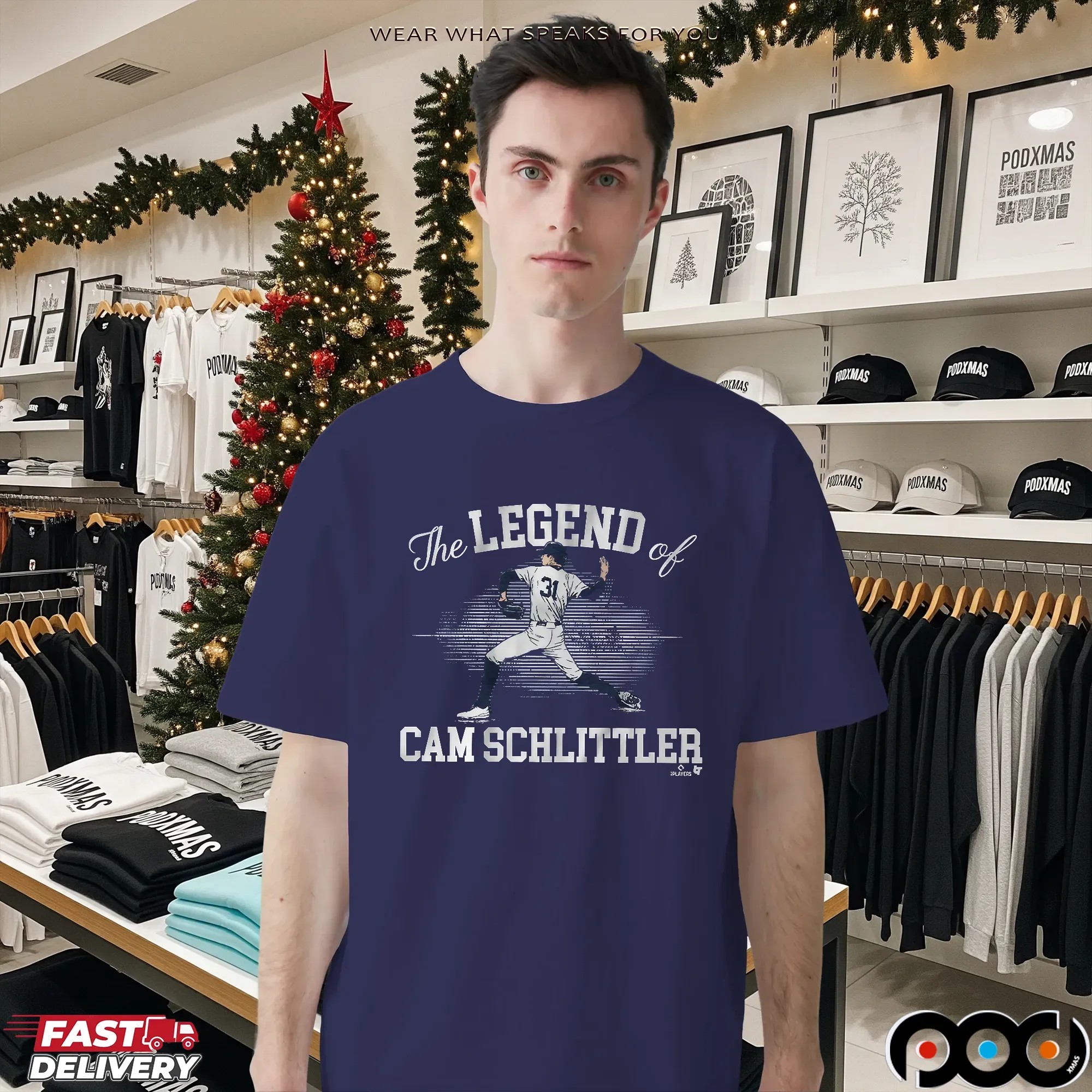 The Legend of Cam Schlittler Pitching T Shirt