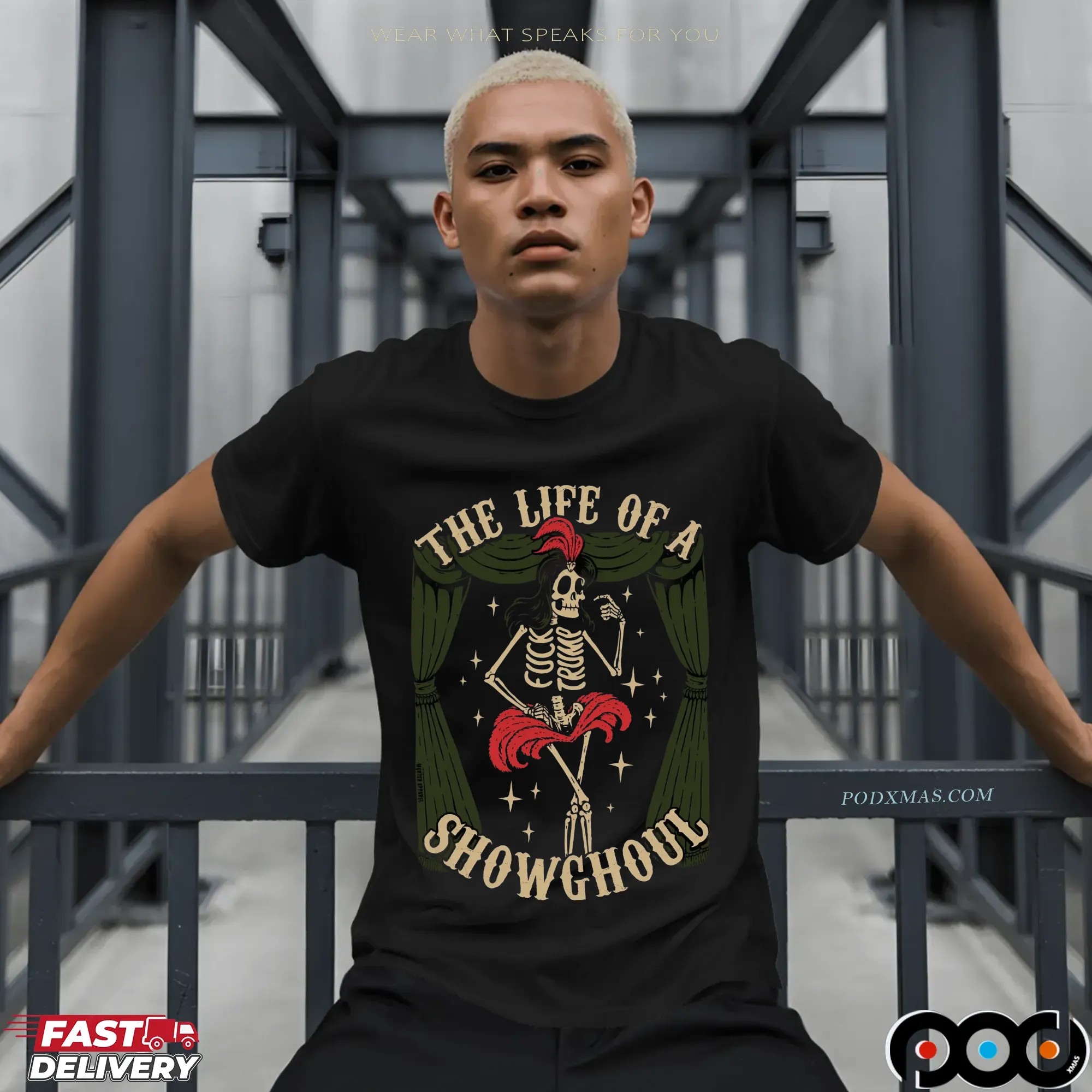 The Life Of A Showghoul FDT Skeleton T Shirt