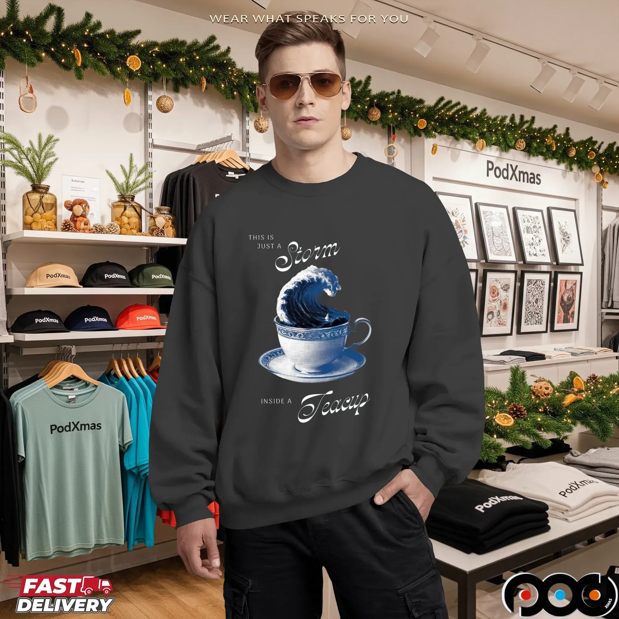 This Is Just A Storm Inside A Teacup T-shirts