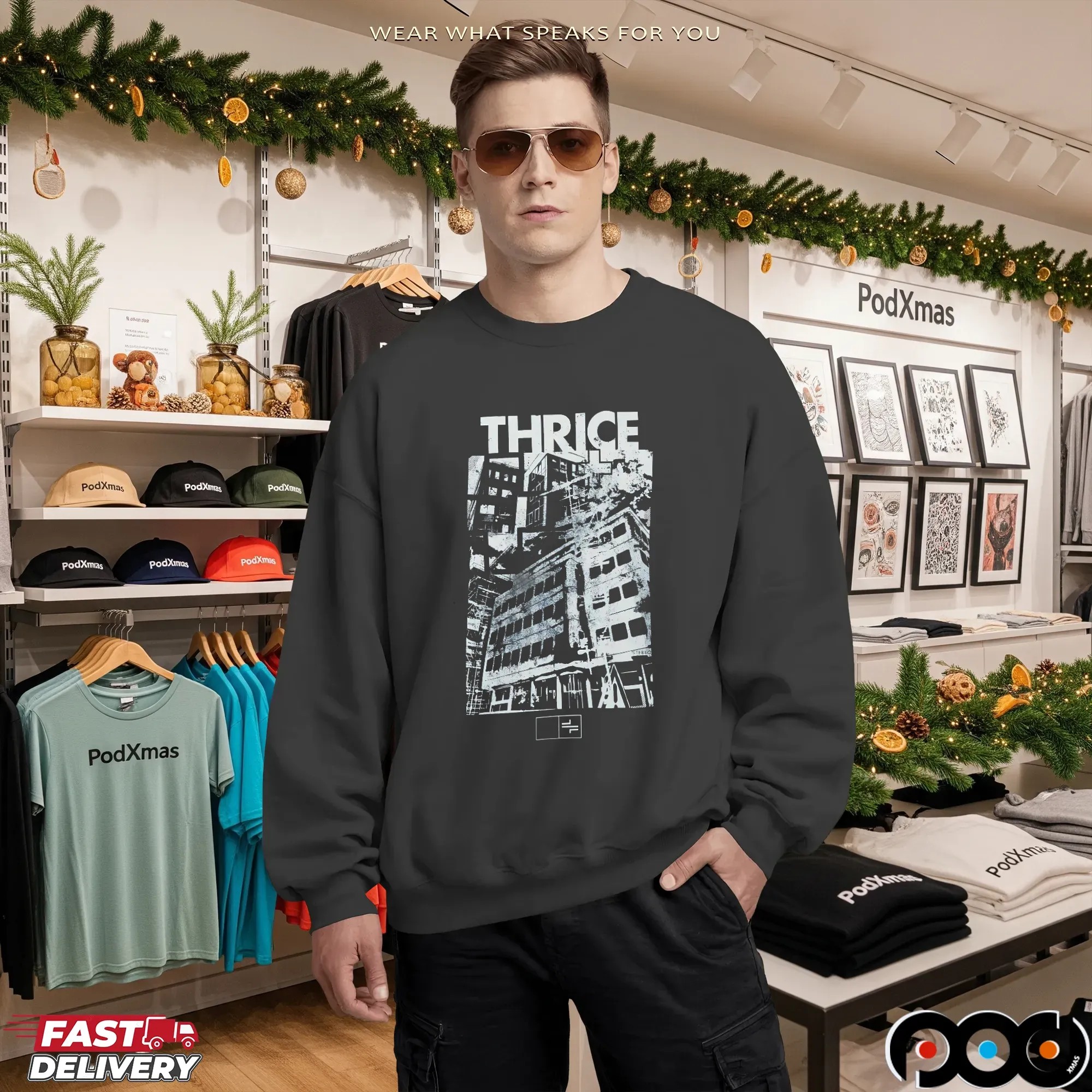 Thrice Crashing Building T-Shirt