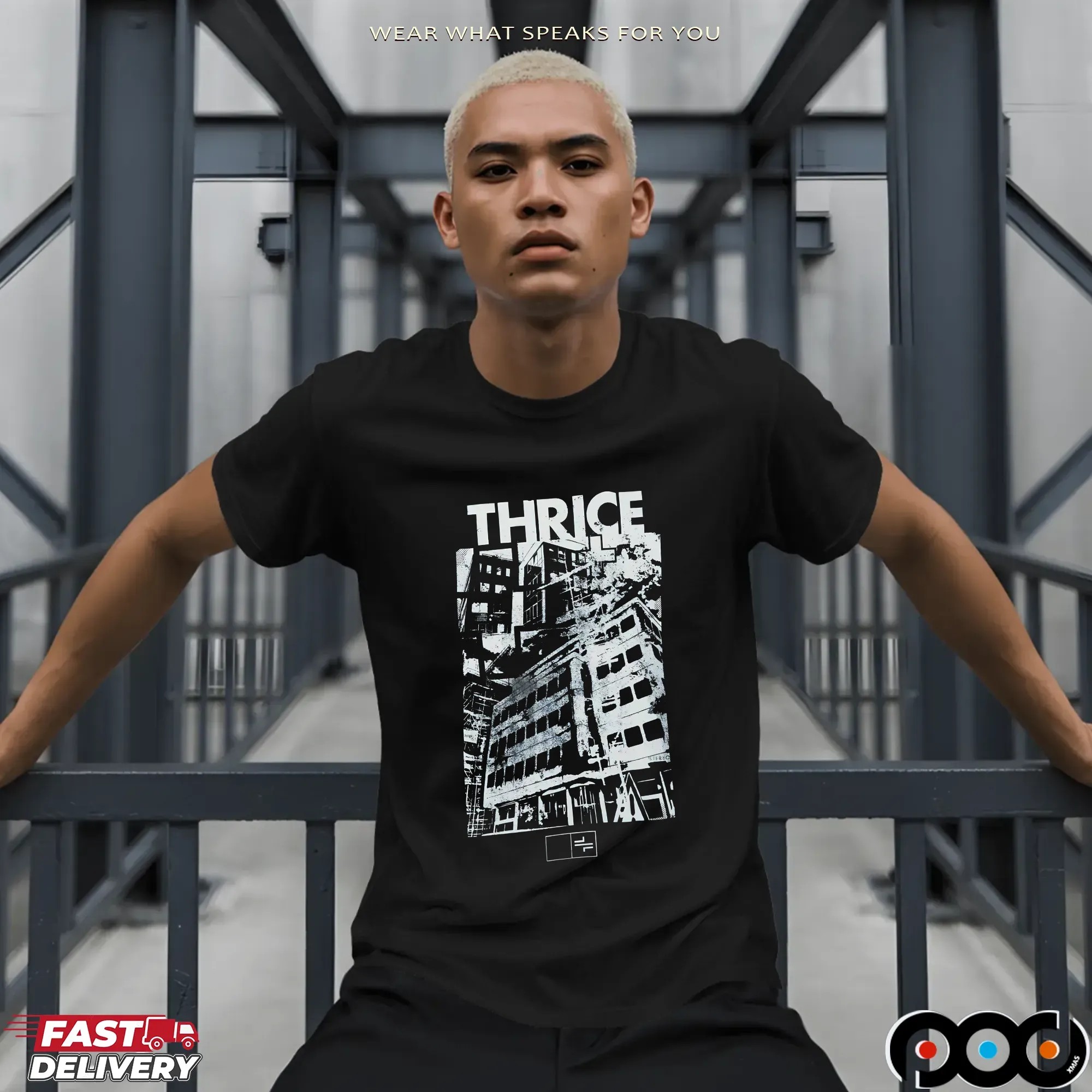 Thrice Crashing Building T-Shirt