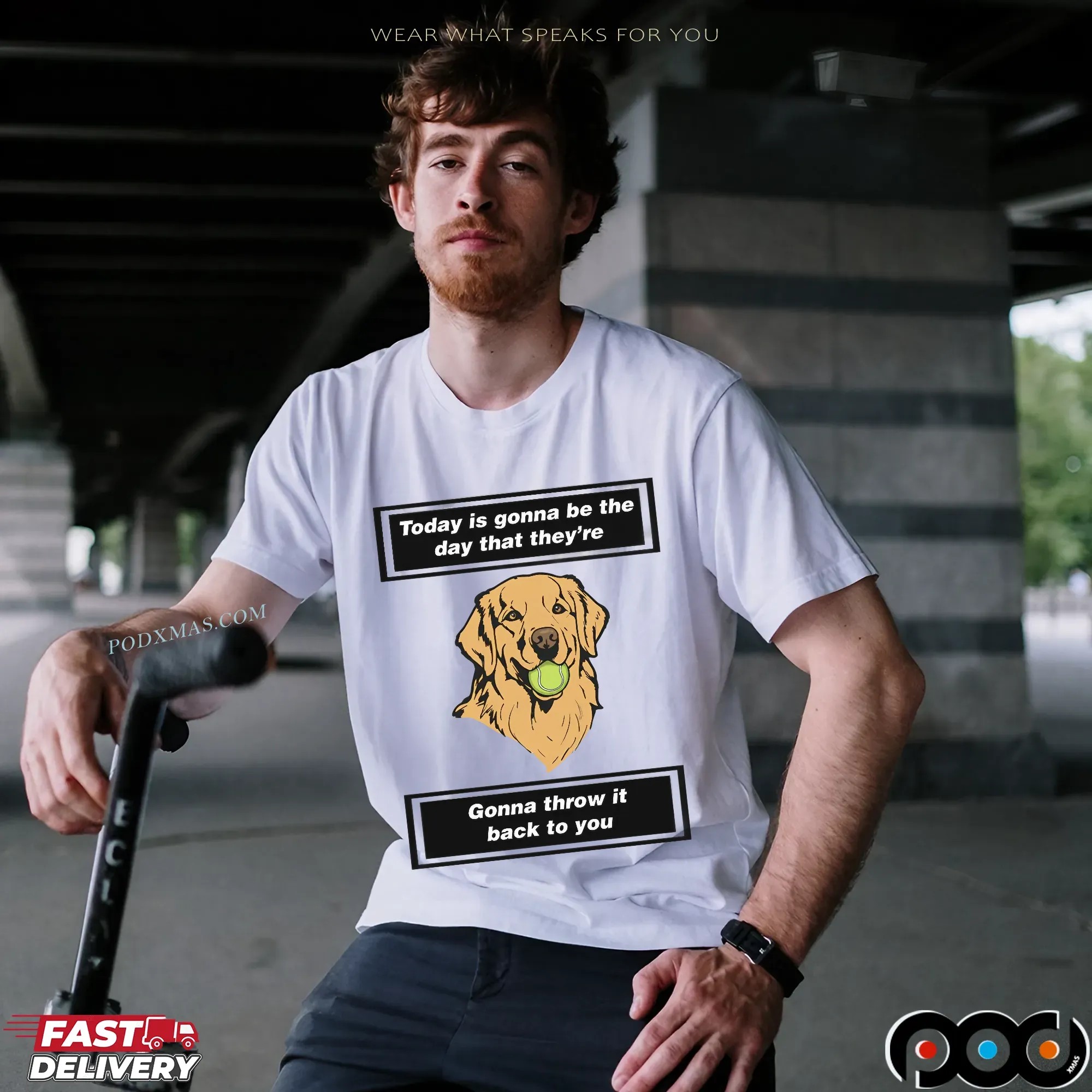 Today Is Gonna Be The Day That They're Gonna Throw It Back To You Oasis Golden T Shirt
