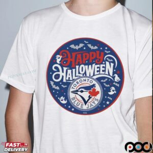 Toronto Blue Jays Baseball Happy Halloween Logo T Shirt