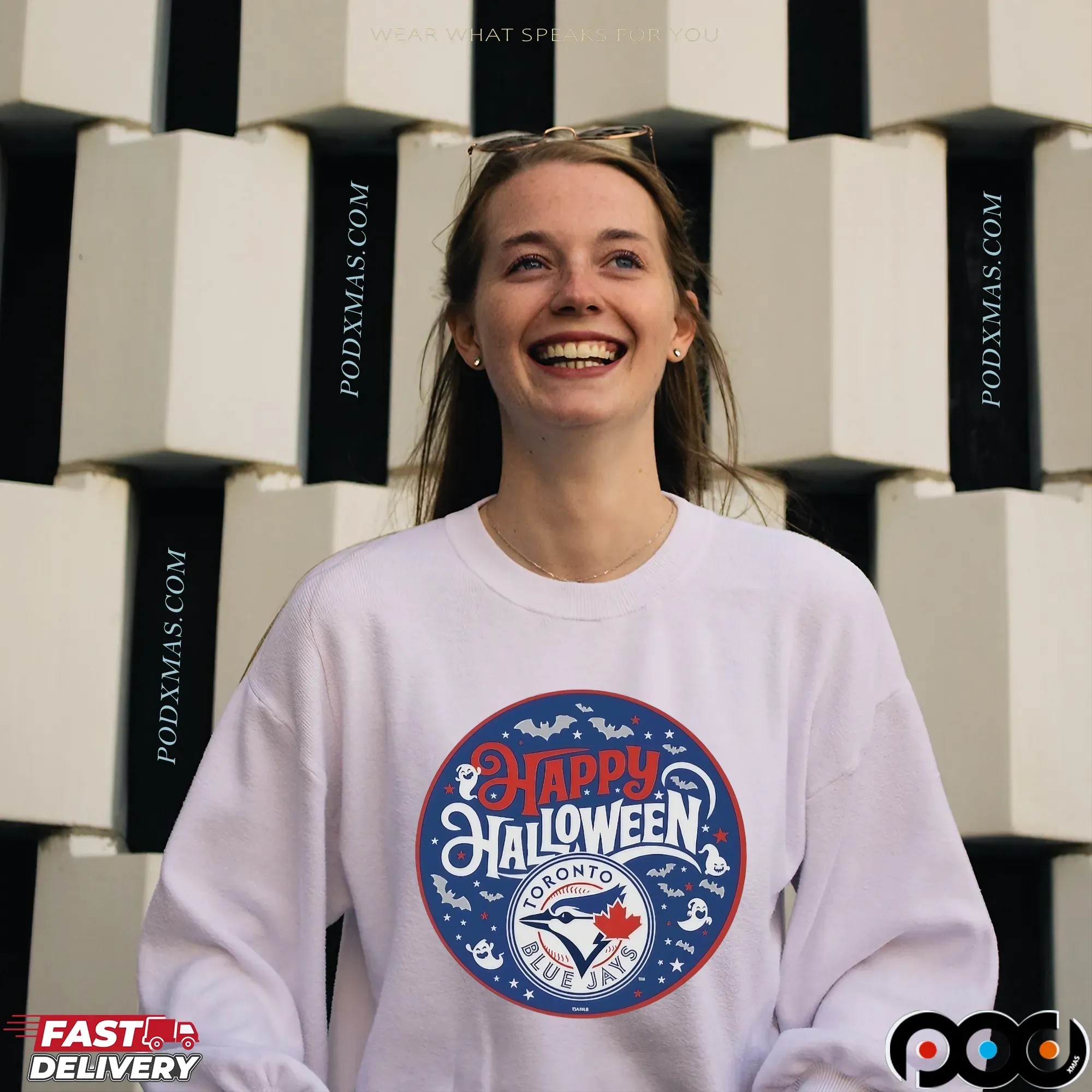 Toronto Blue Jays Baseball Happy Halloween Logo T Shirt