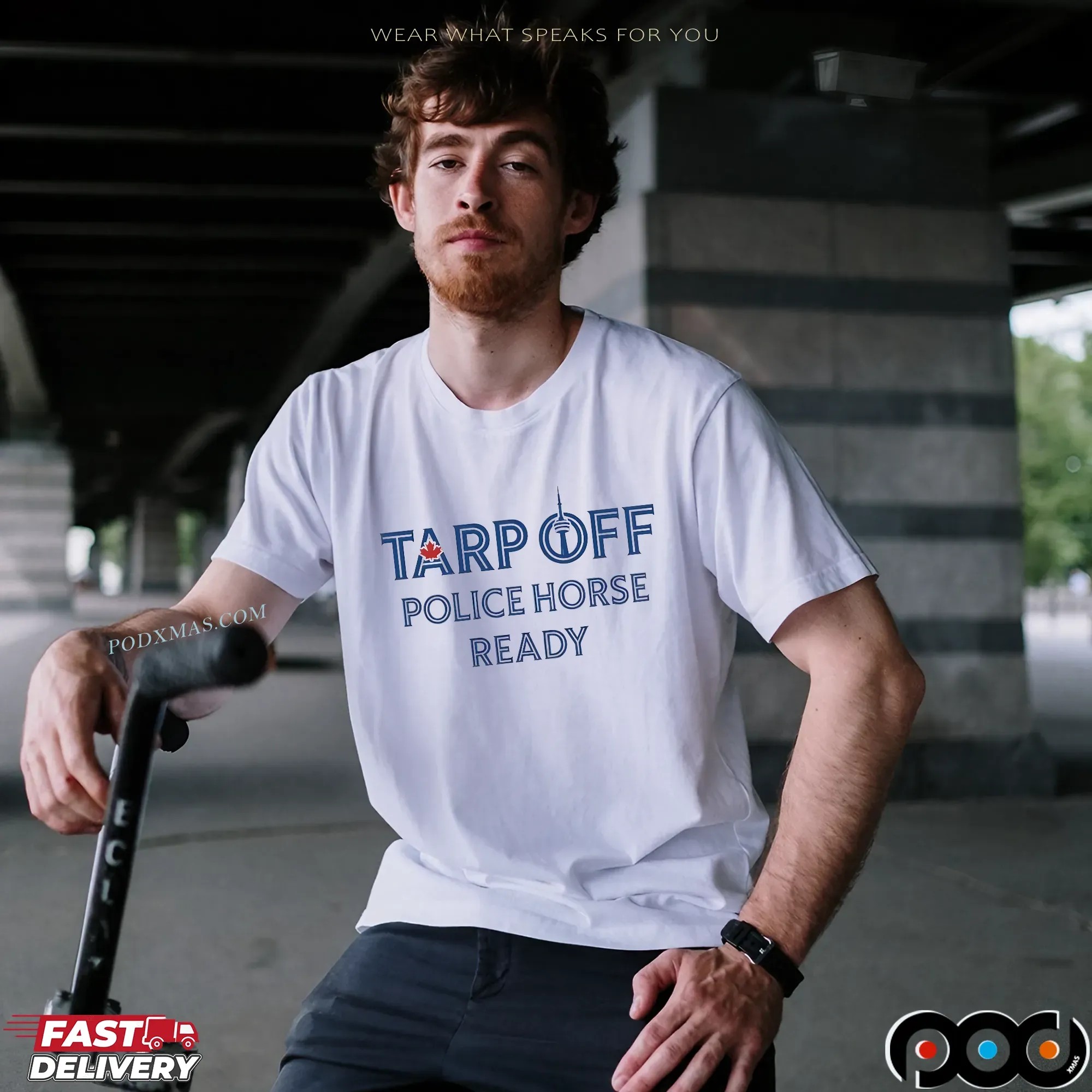 Toronto Blue Jays Tarp Off Police Horse Ready T Shirt