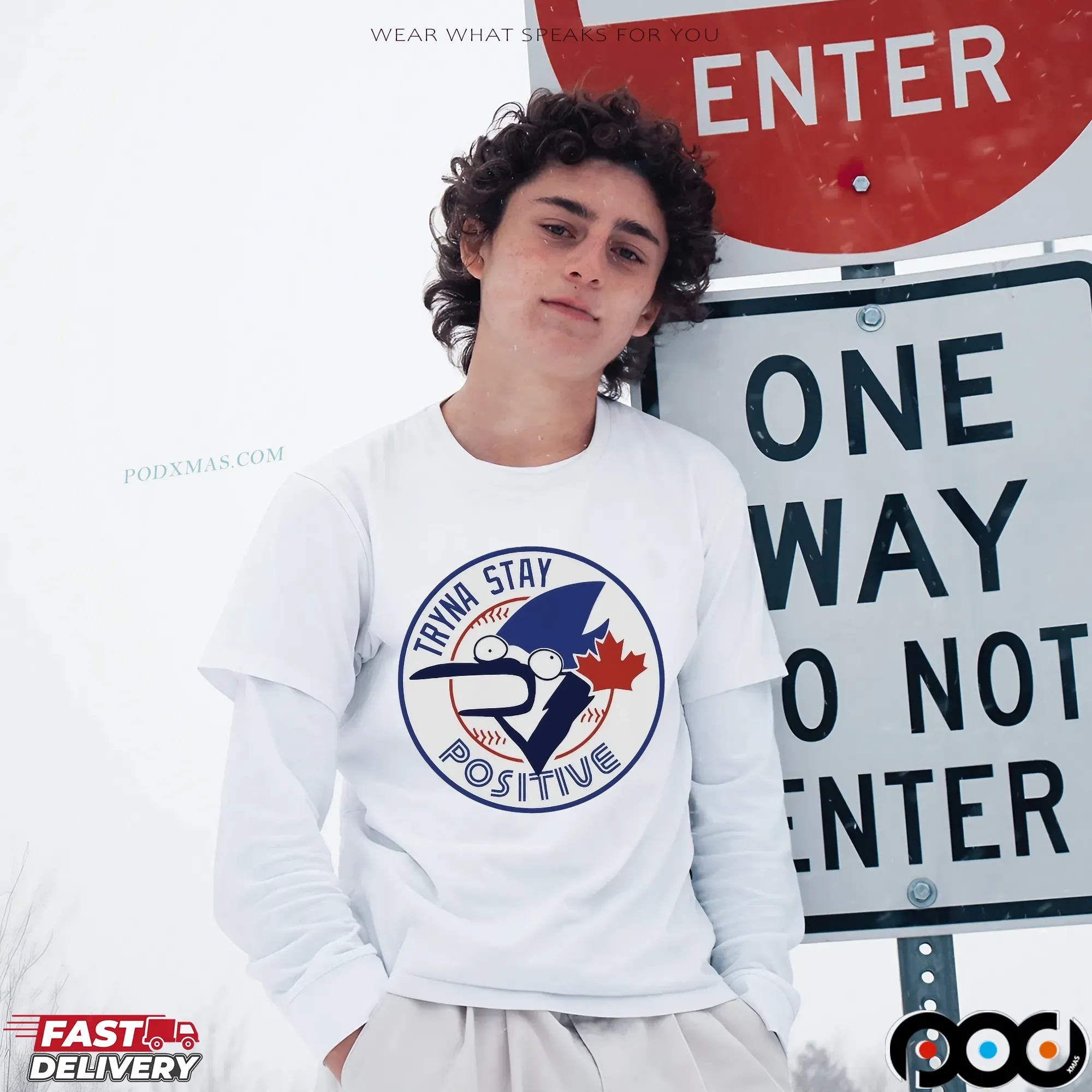Toronto Blue Jays Tryna Stay Positive Parody T Shirt