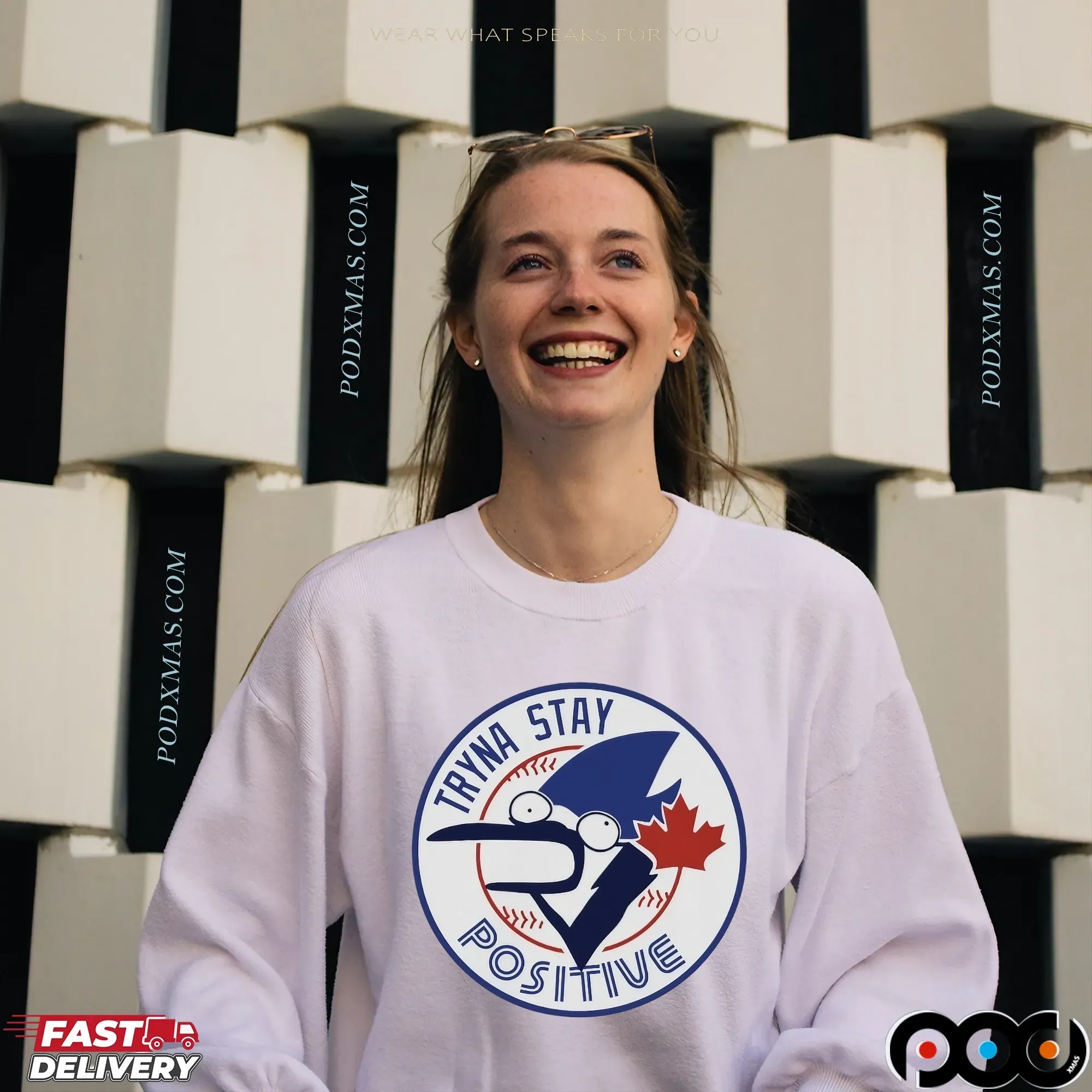 Toronto Blue Jays Tryna Stay Positive Parody T Shirt