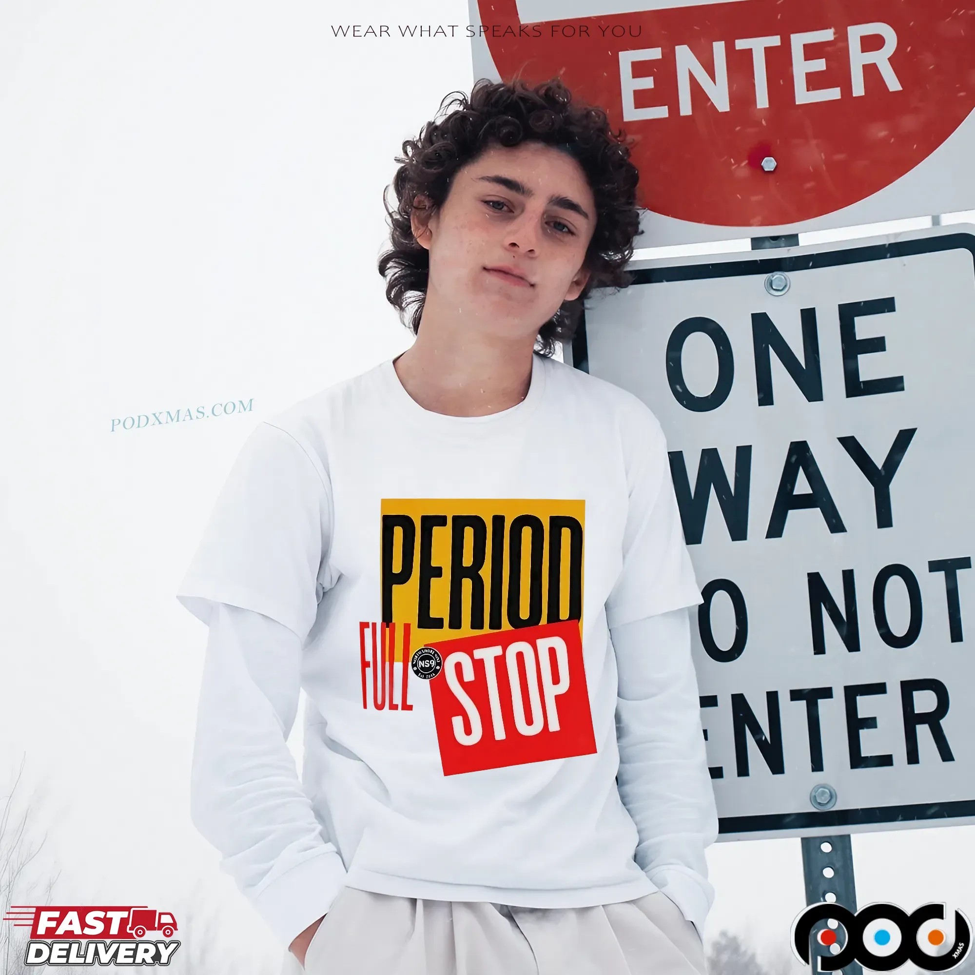 Travis Williams Period Full Stop T Shirt
