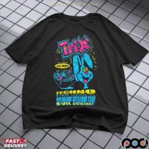 Trix Bunny Techno Fruit Flavored Fun Your Ears Have Tastebuds Too Evil Ecstasy T Shirt