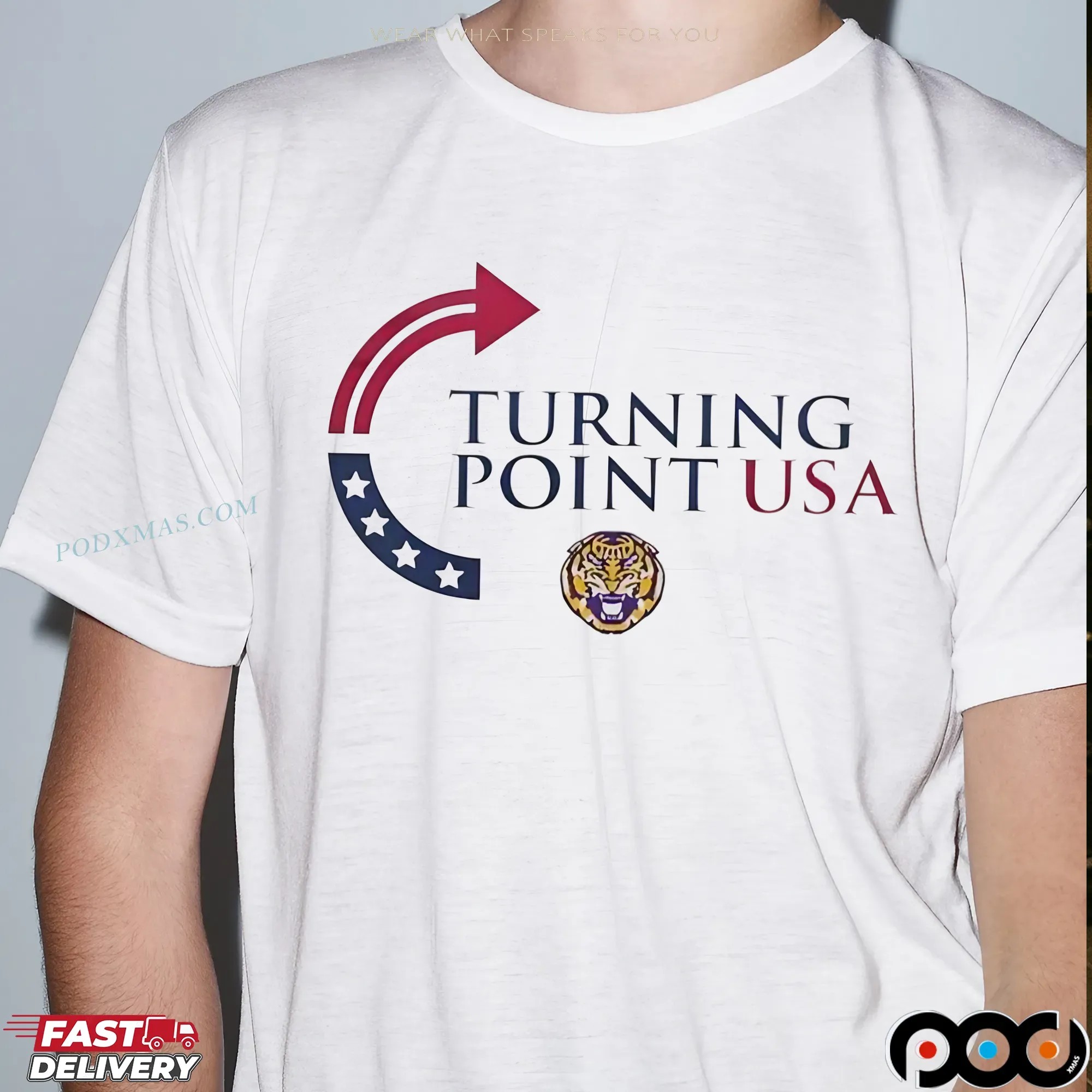 Turning Point USA LSU Tigers Football T Shirt