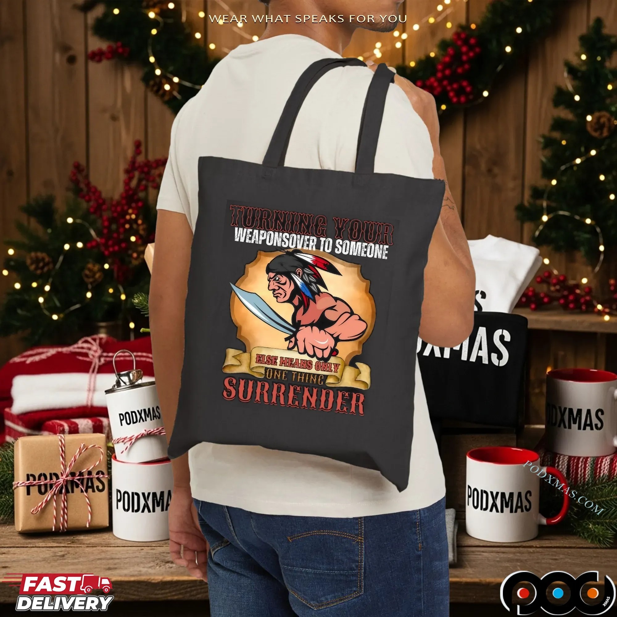 Turning Your Weaponsover To Someone Native American T Shirt