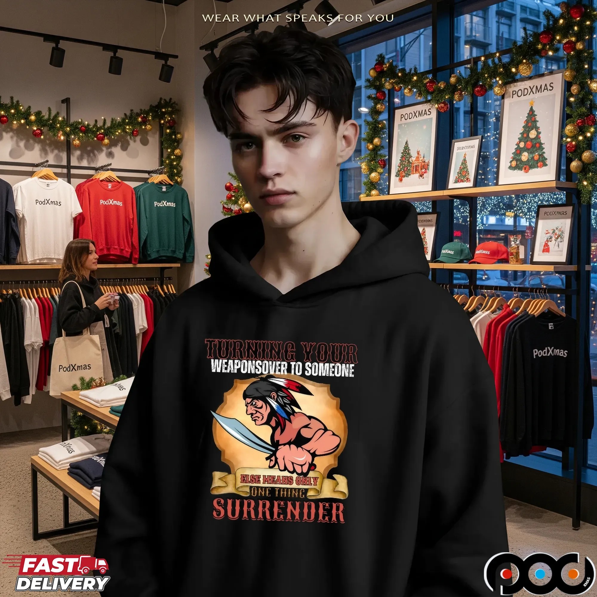 Turning Your Weaponsover To Someone Native American T Shirt