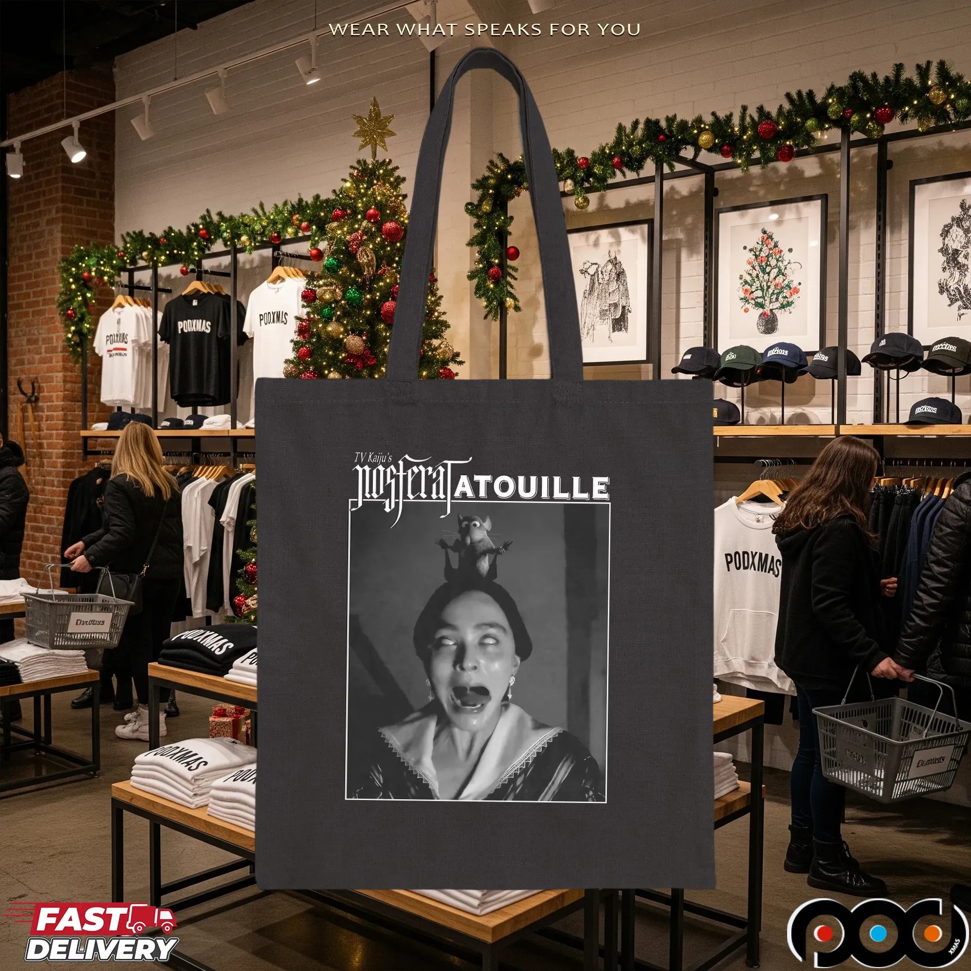 Tv Kaiju's Nosferatatouille 1922 Nosferatu And 2007 Ratatouille Film T Shirt