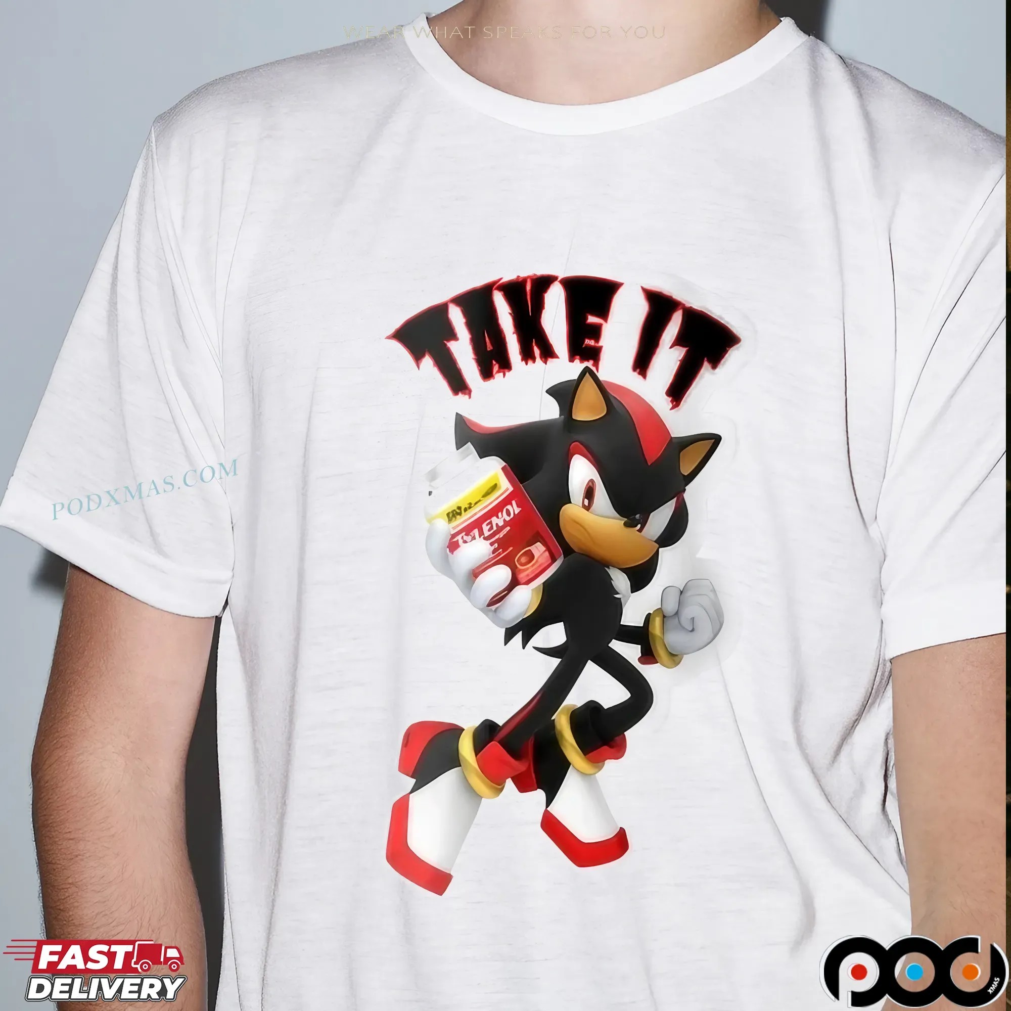 Tylenol Shadow The Hedgehog Take It T Shirt