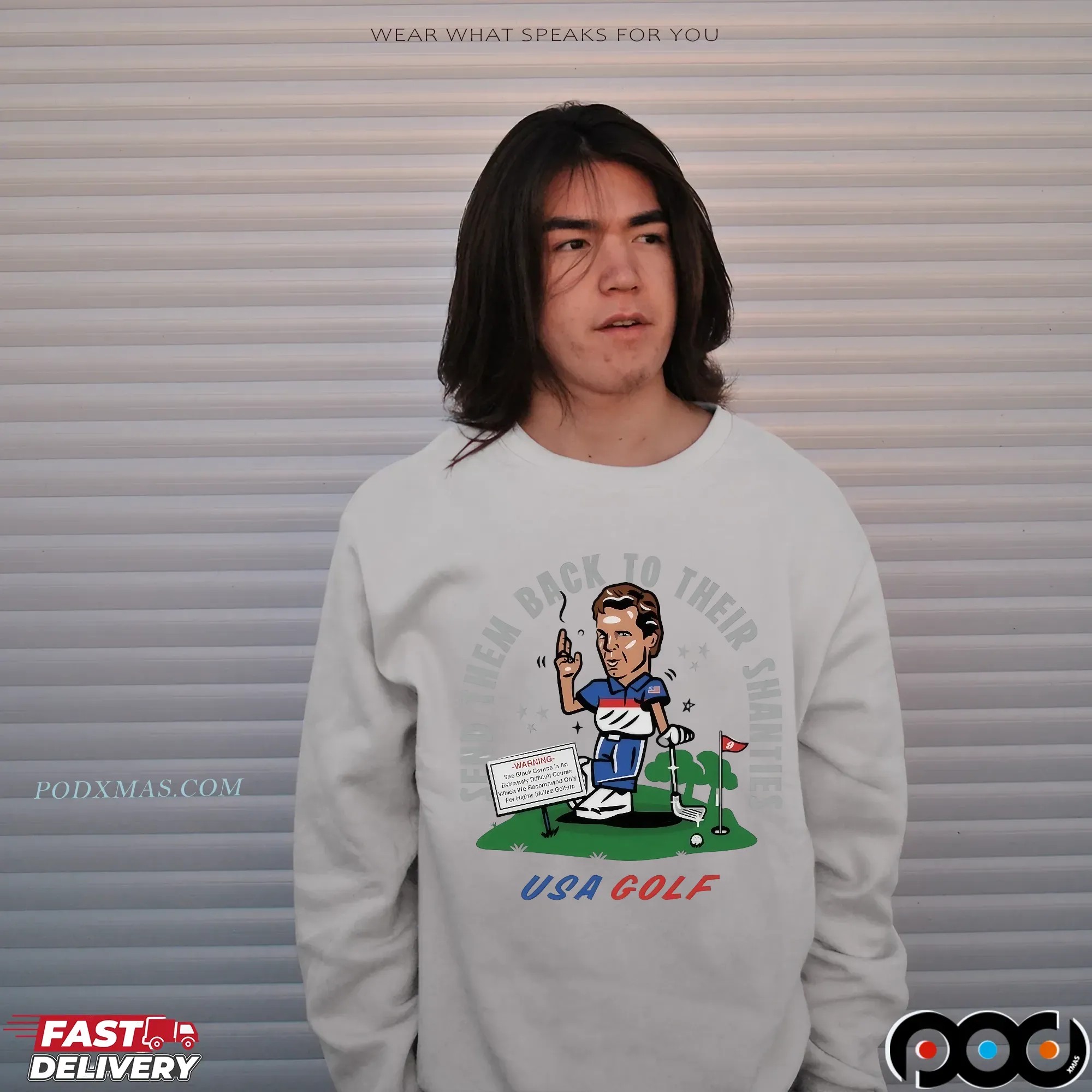 USA Golf Send Them Back To Their Shanties Graphic T Shirt