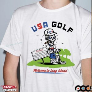 USA Golf Skeleton Welcome To Long Island Shooter McGavin T Shirt