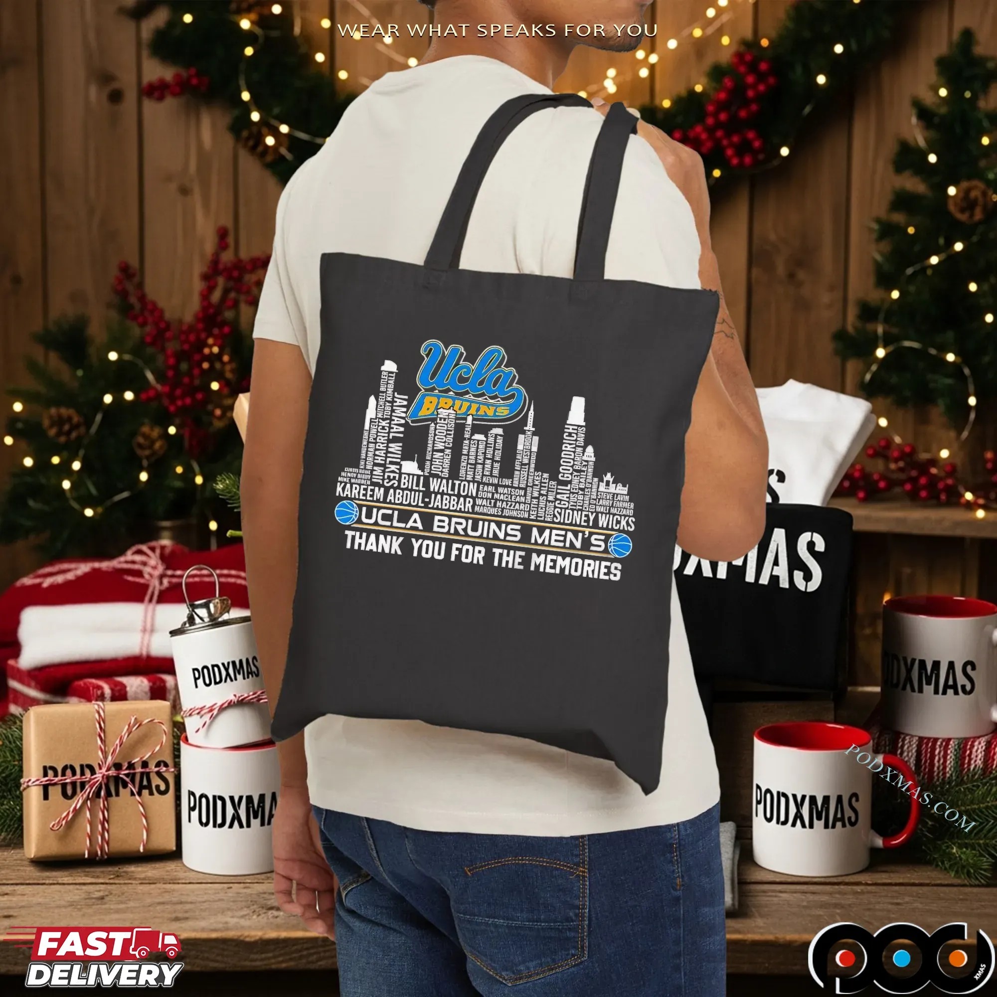 Ucla Bruins Men's Basketball Thank You For The Memories City Skyline T Shirt