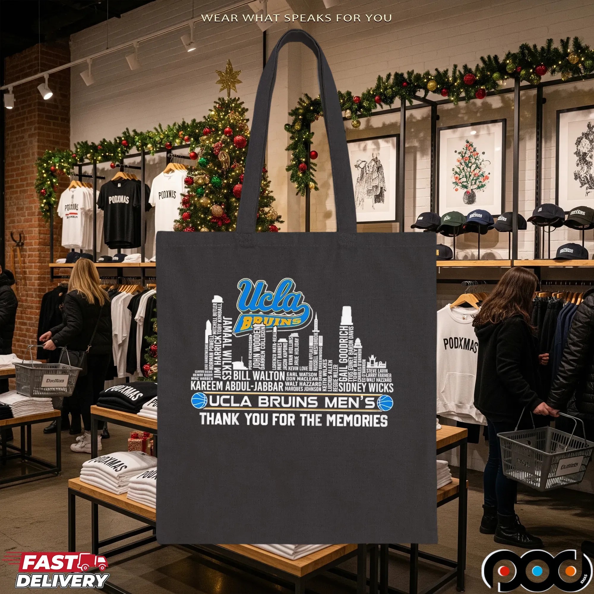 Ucla Bruins Men's Basketball Thank You For The Memories City Skyline T Shirt