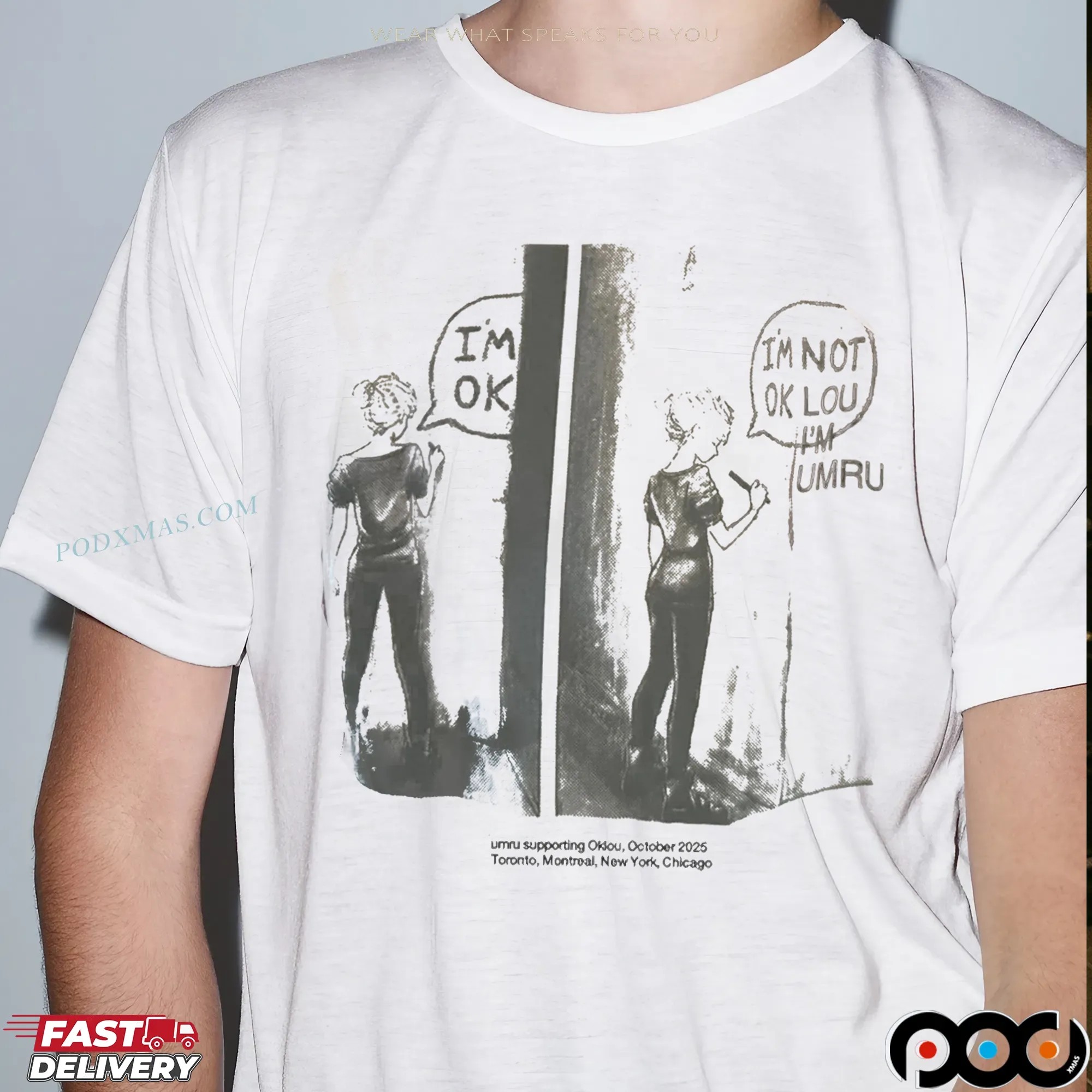 Umru And Oklou I'm Ok I'm Not Ok Lou I Am Umru October 2025 Tour T Shirt