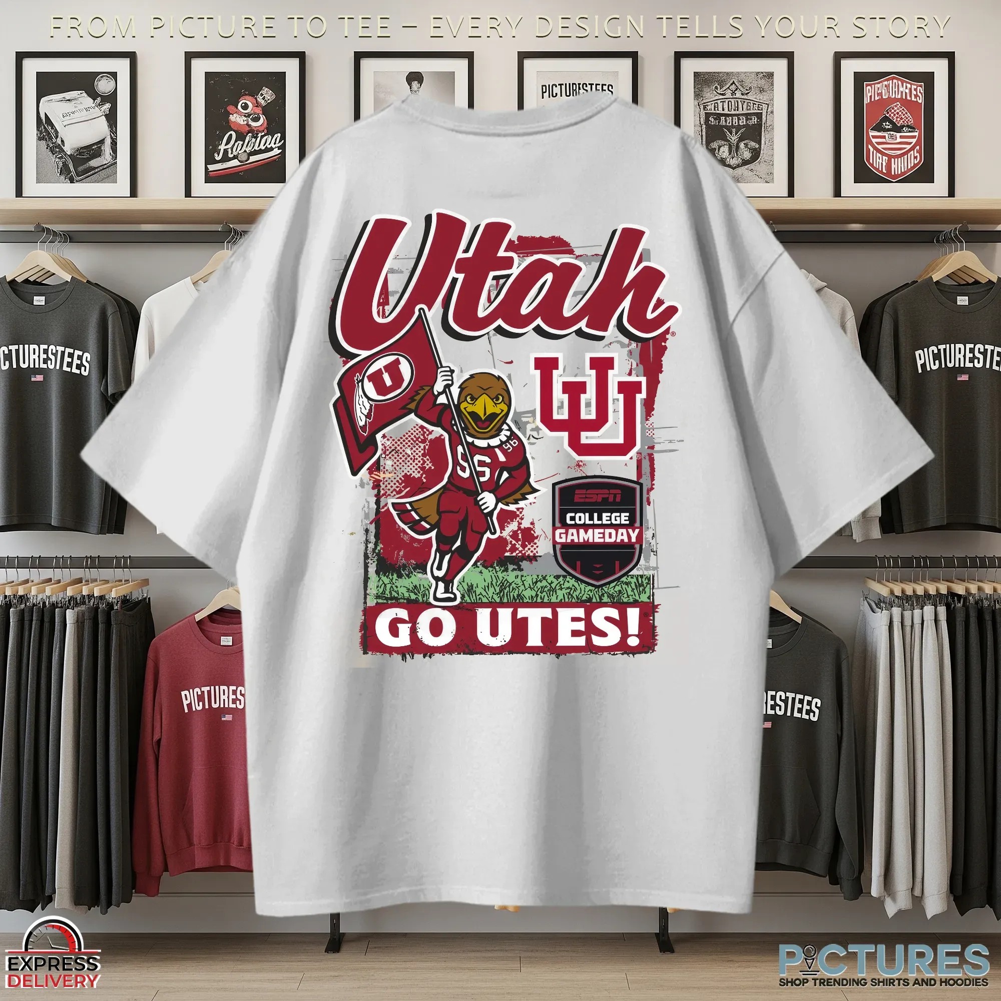 Utah Utes Football College Gameday Go UTES T Shirt