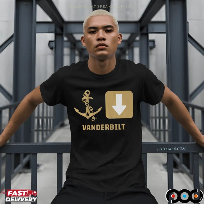 Vanderbilt Commodores Anchor Down T Shirt
