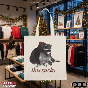 Vampire Raccoon This Sucks Halloween T Shirt