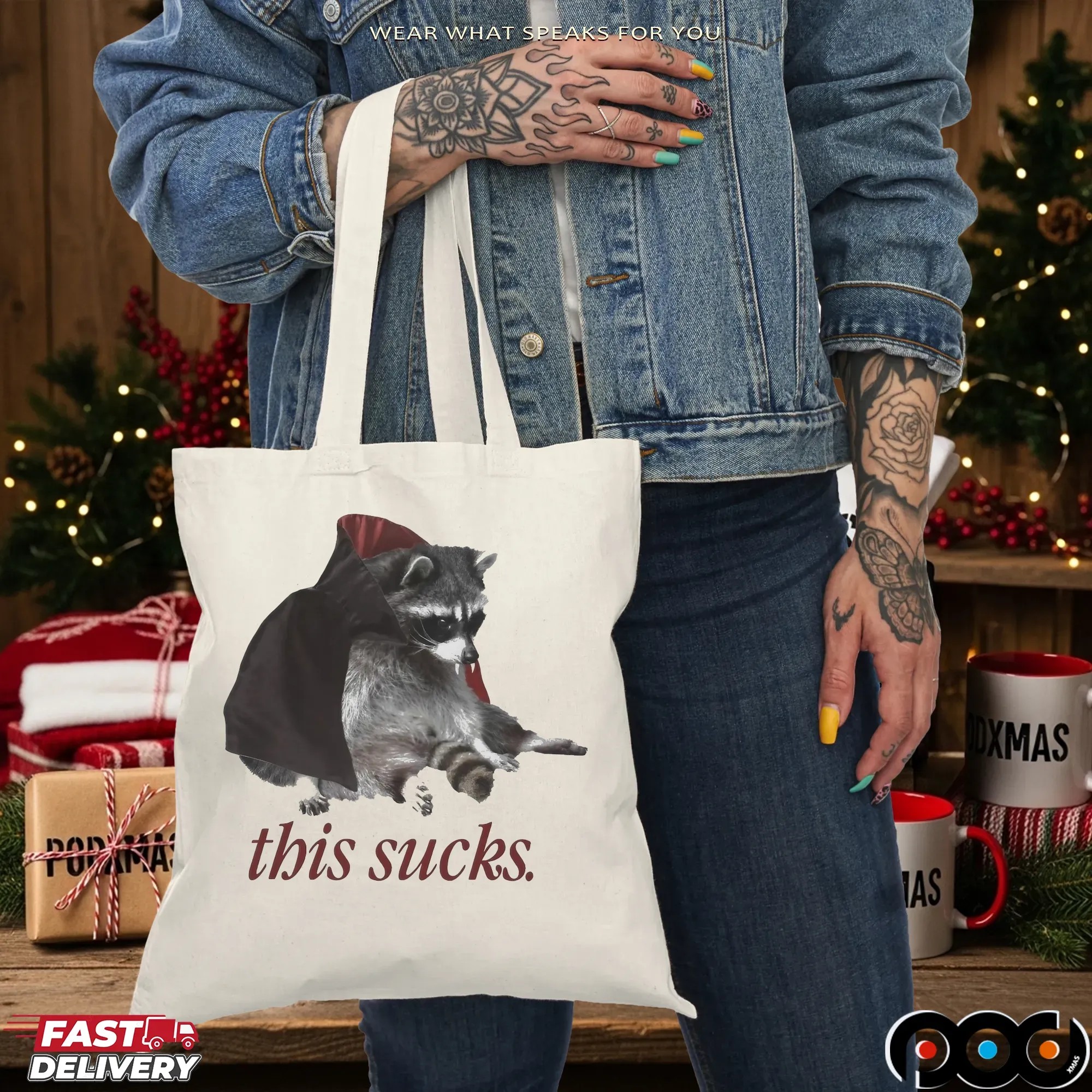 Vampire Raccoon This Sucks Halloween T Shirt