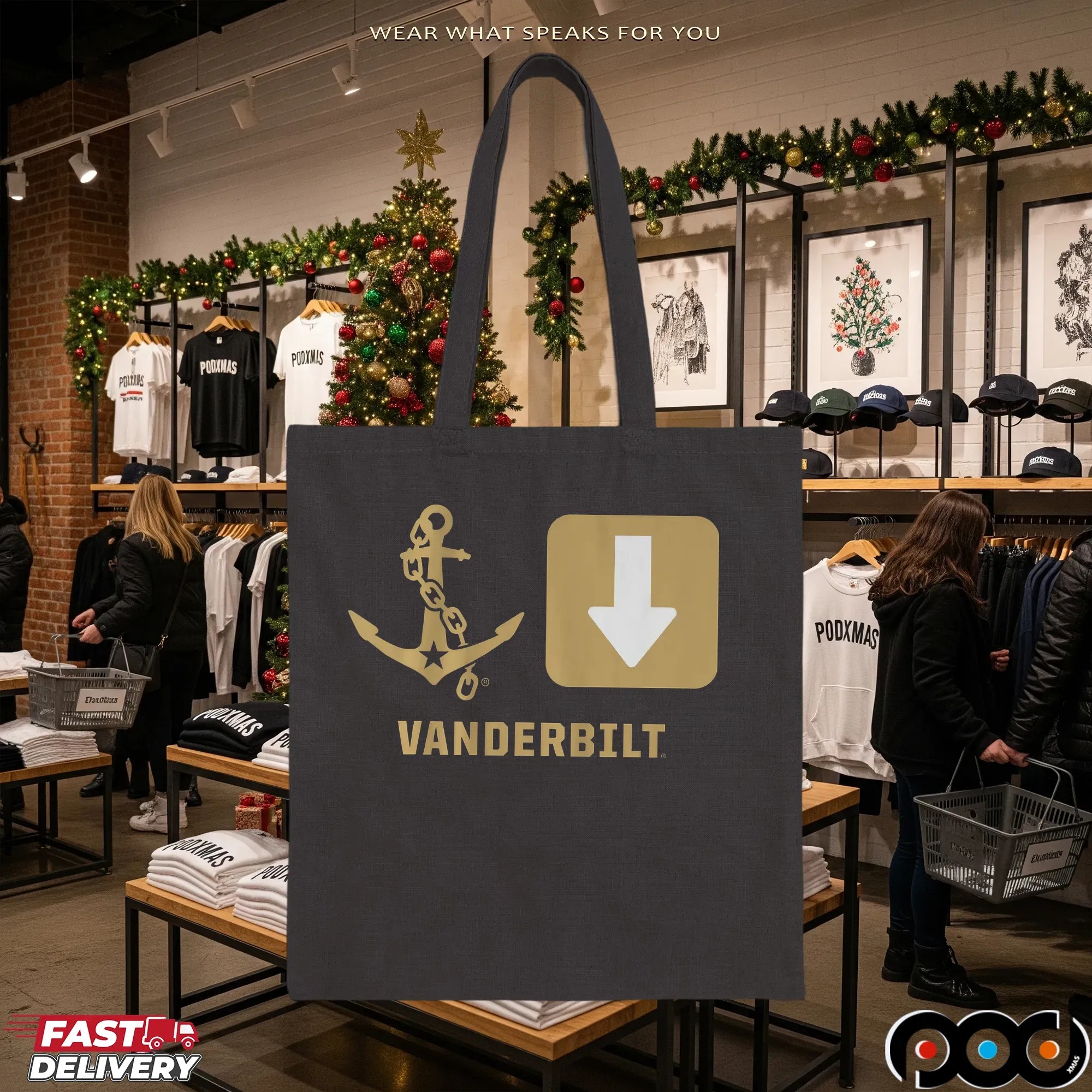 Vanderbilt Commodores Anchor Down T Shirt