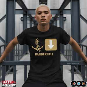 Vanderbilt Commodores Anchor Down T Shirt