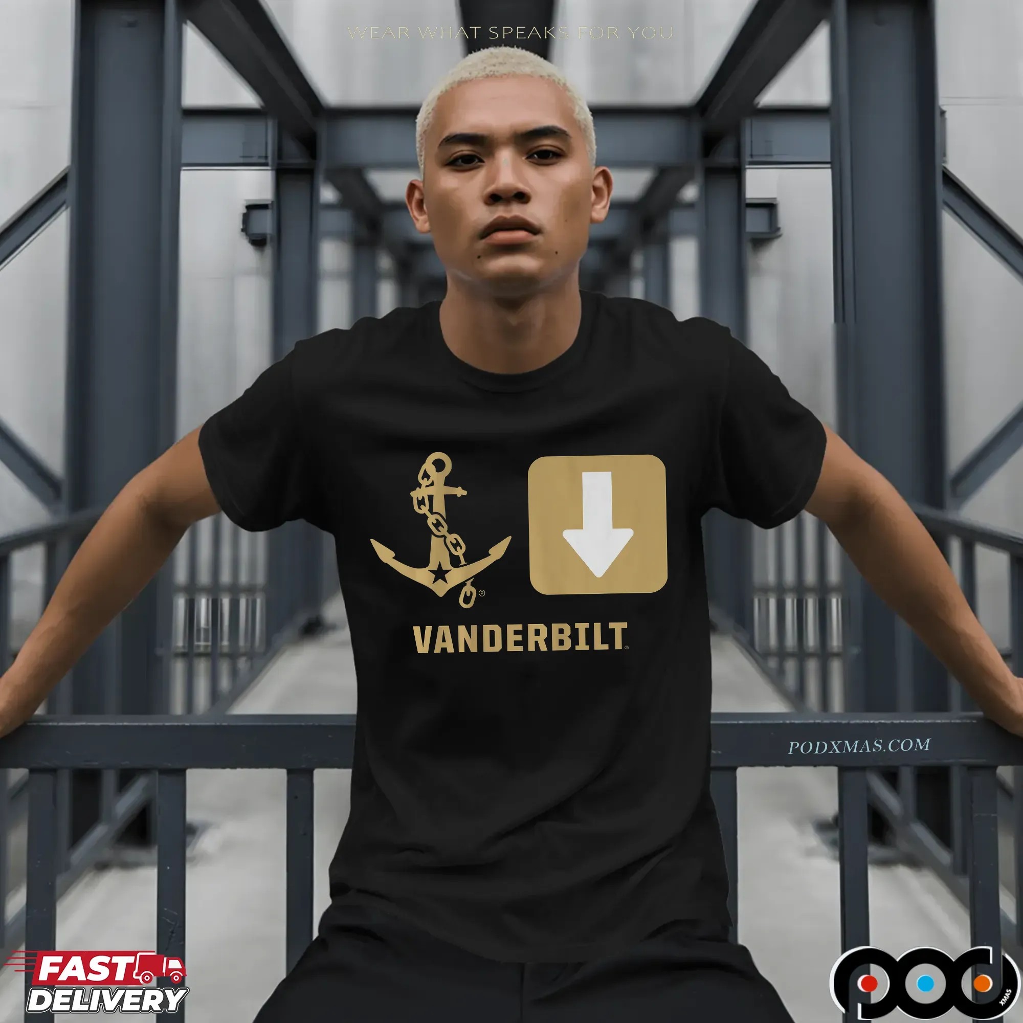 Vanderbilt Commodores Anchor Down T Shirt