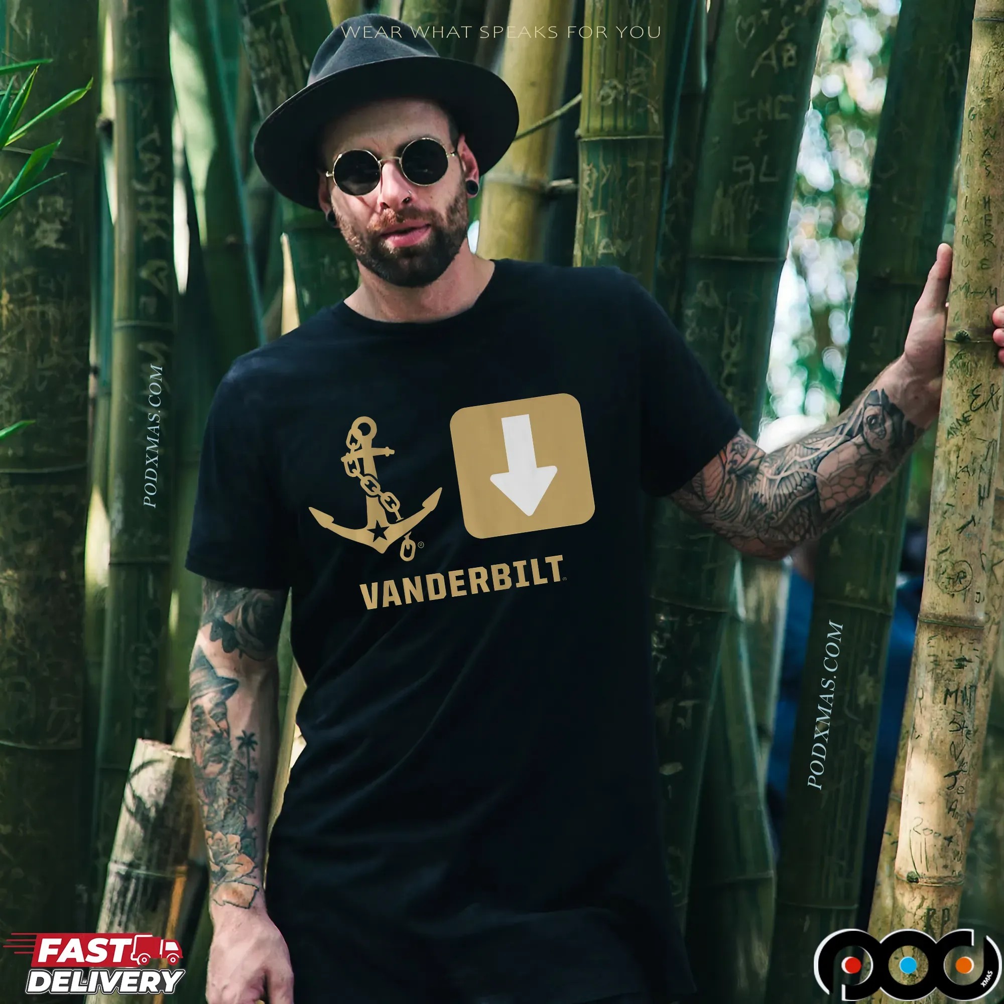 Vanderbilt Commodores Anchor Down T Shirt