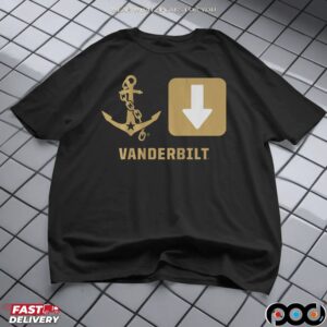 Vanderbilt Commodores Anchor Down T Shirt